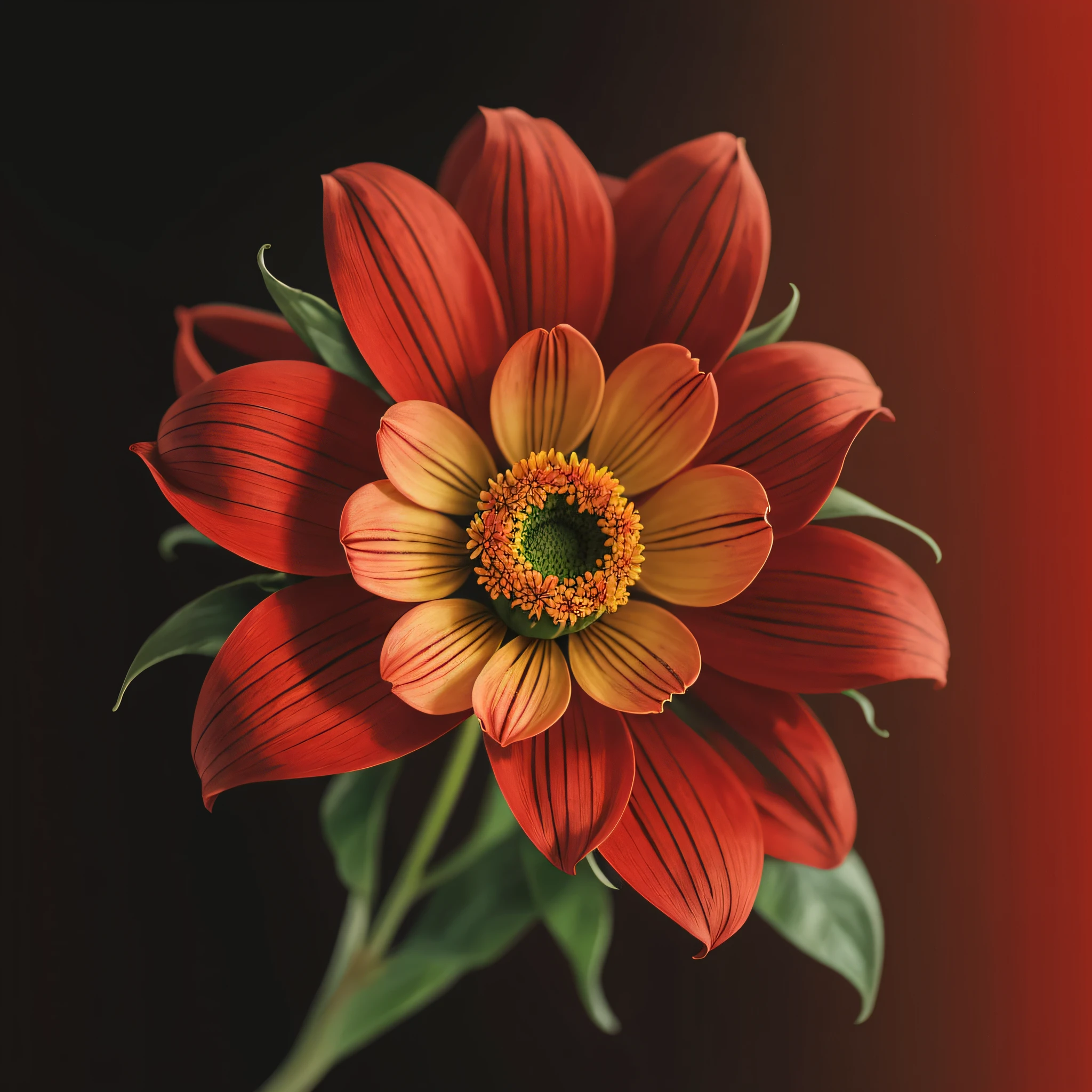 hyper realistic red flower --auto --s2