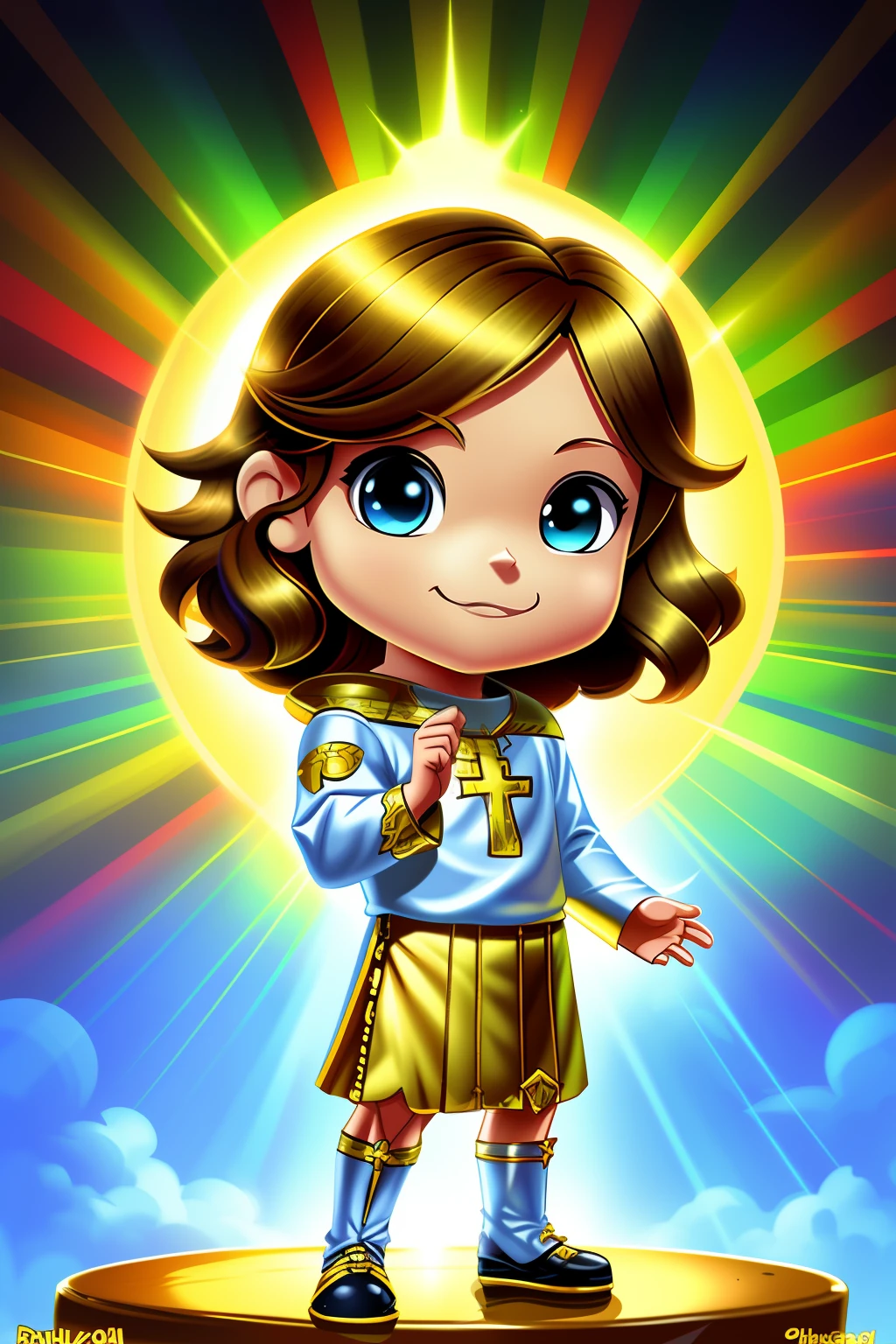 Jesus chibi cartoon