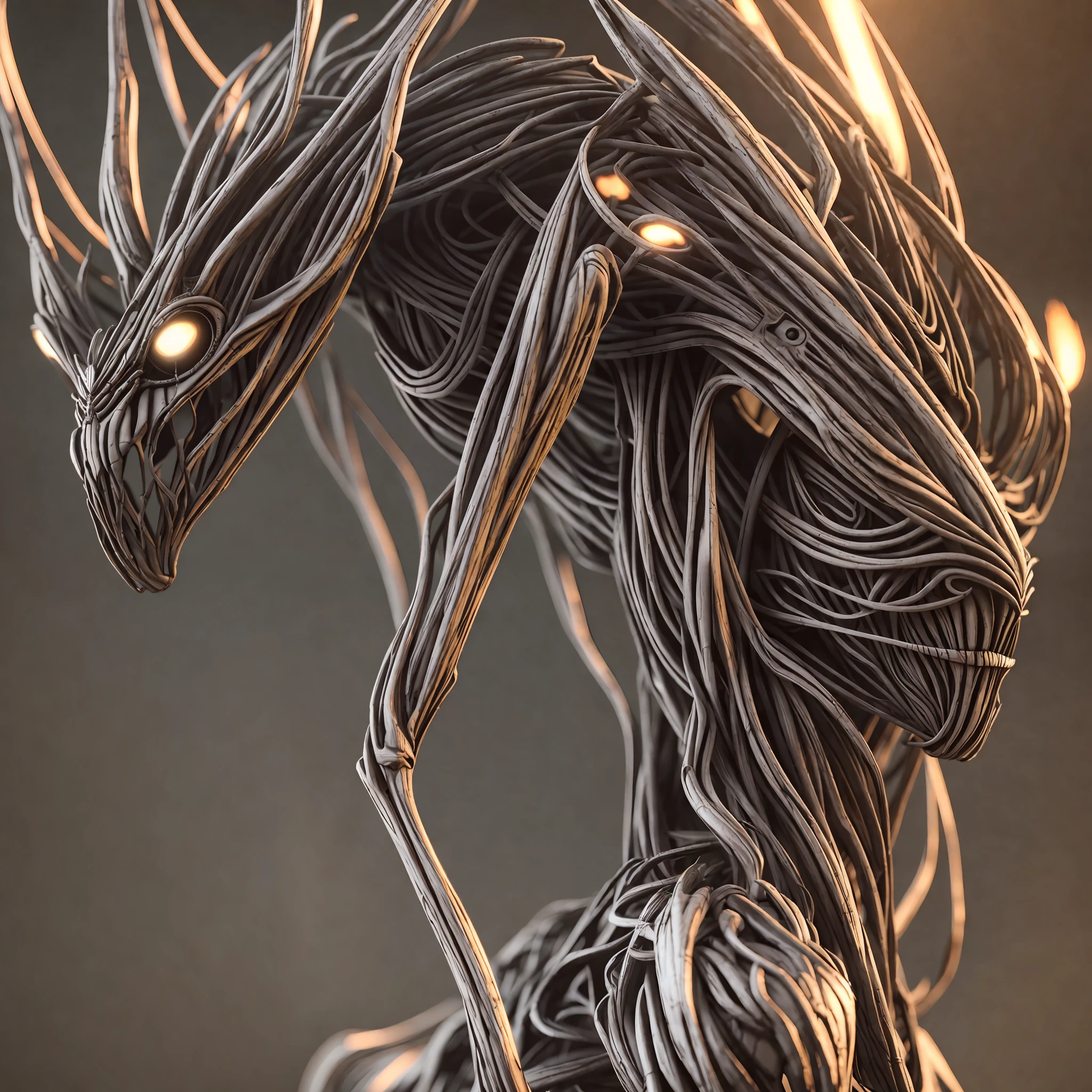 3d rendering of [woman::creepy alien:8], very detailed, 8K, stunning, HDR, subsurface scattering, global illumination, cinematic still, film-like, bokeh, 3D, RTX, very detailed, gorgeous pattern, fire, inferno, insect macro, ((very sexy pose)), volumetric lighting, caustics, 512paintstyle1, Style-Psycho, eonn2 --auto --s2