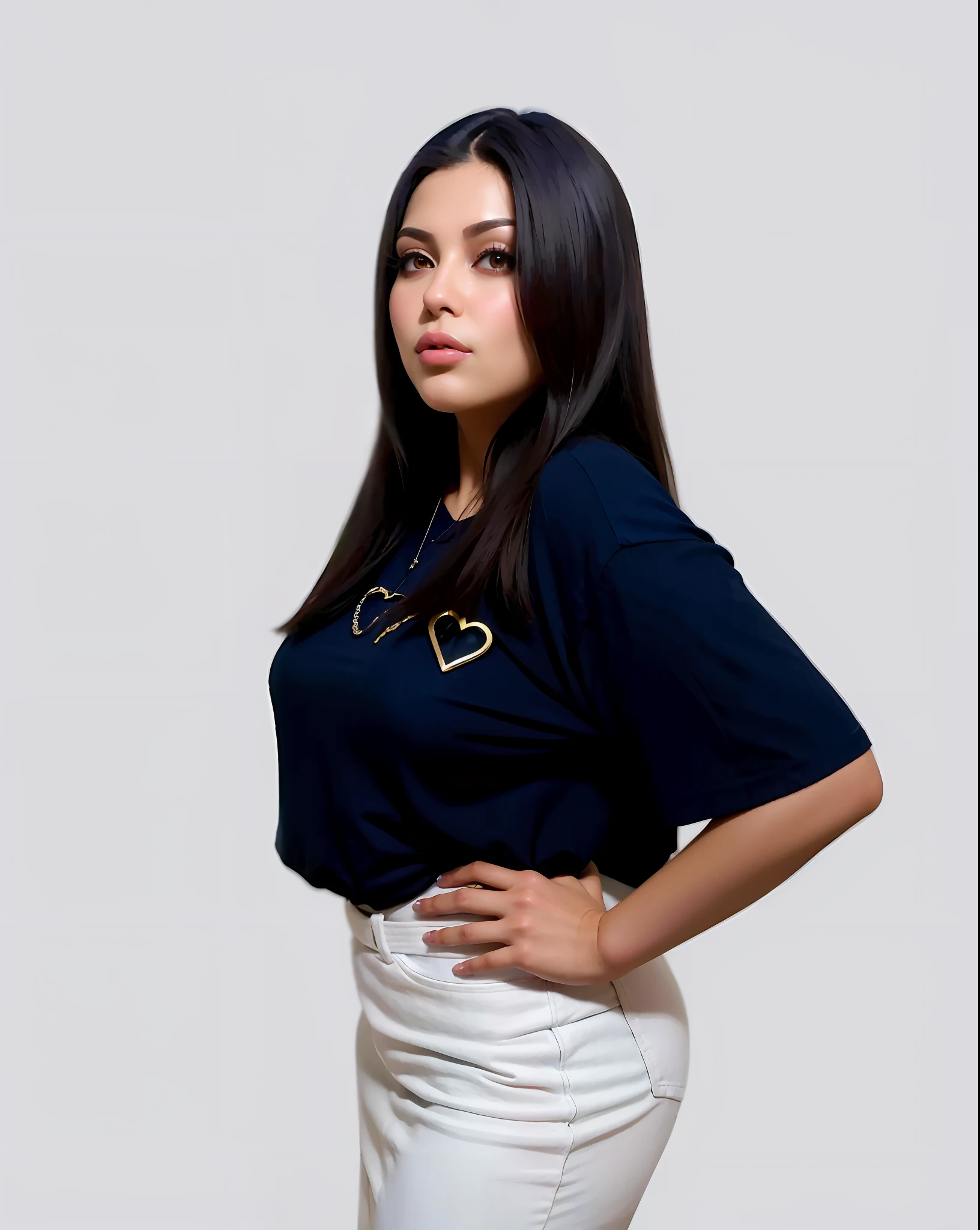 there is a woman that is posing for a picture in a skirt, portait of haifa wehbe, profile image, navy blue, marischa becker, navy-blue, lorena avarez, adriana dxim, navy shirt, alina ivanchenko, gold brocaded dark blue clothes, alanis guillen, romanian, alex yanes, dark blue shirt