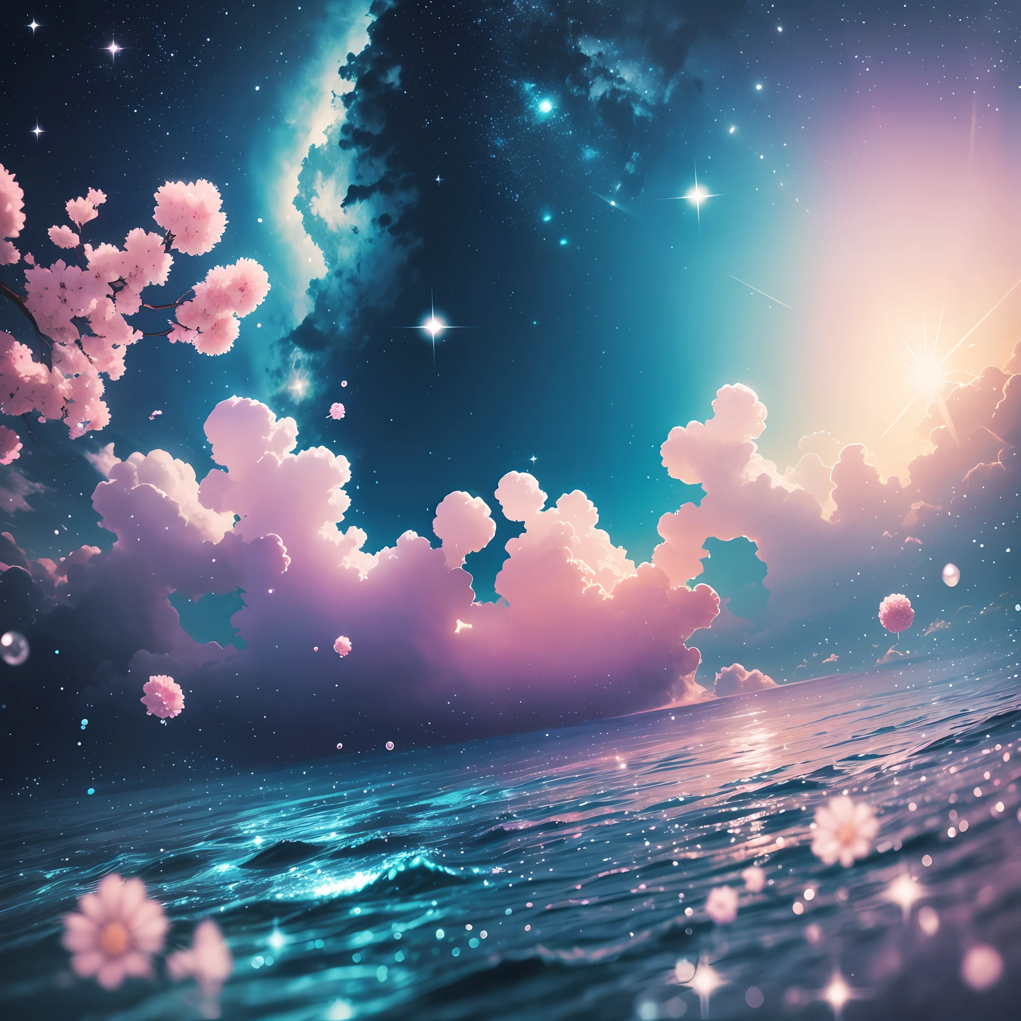 The sky is pure, the sparkling stream is clear --auto --s2