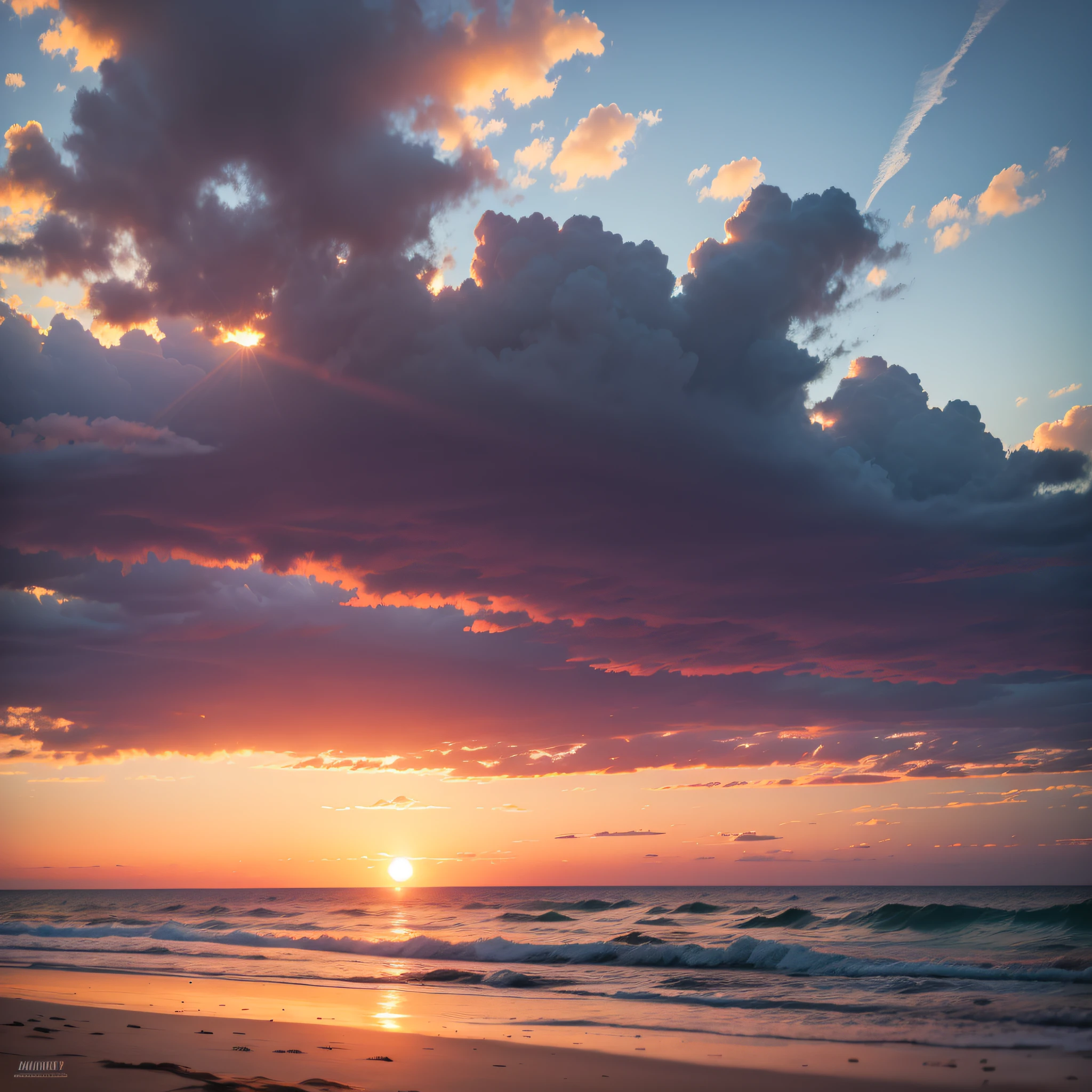 Beach, sunset --auto --s2
