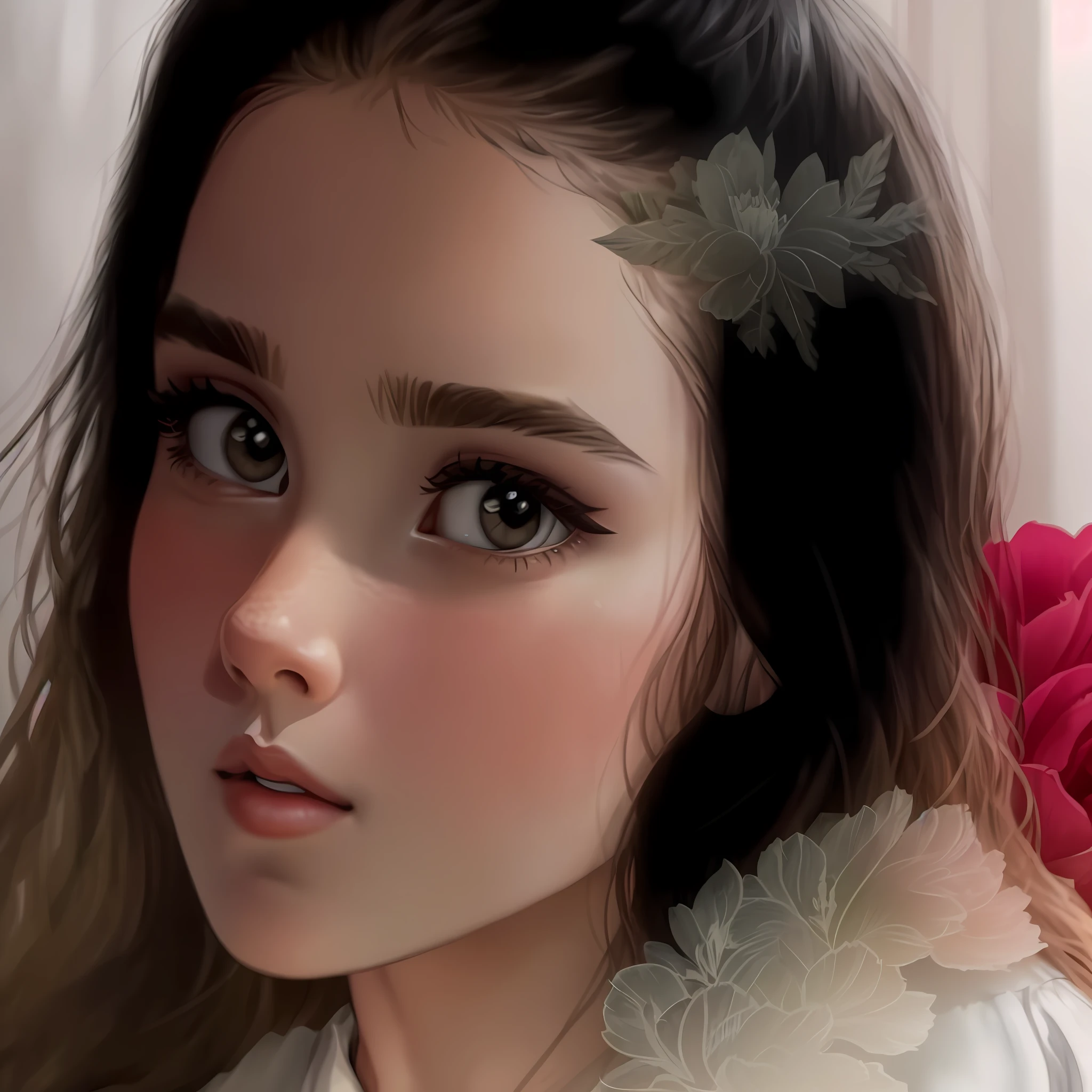 masterpiece, line art of a female character, Florence Pugh shocked expression, detailed country garden background, Art Deco designs,
style by double exposure, no shading, for coloring page, white space, no shadowing,