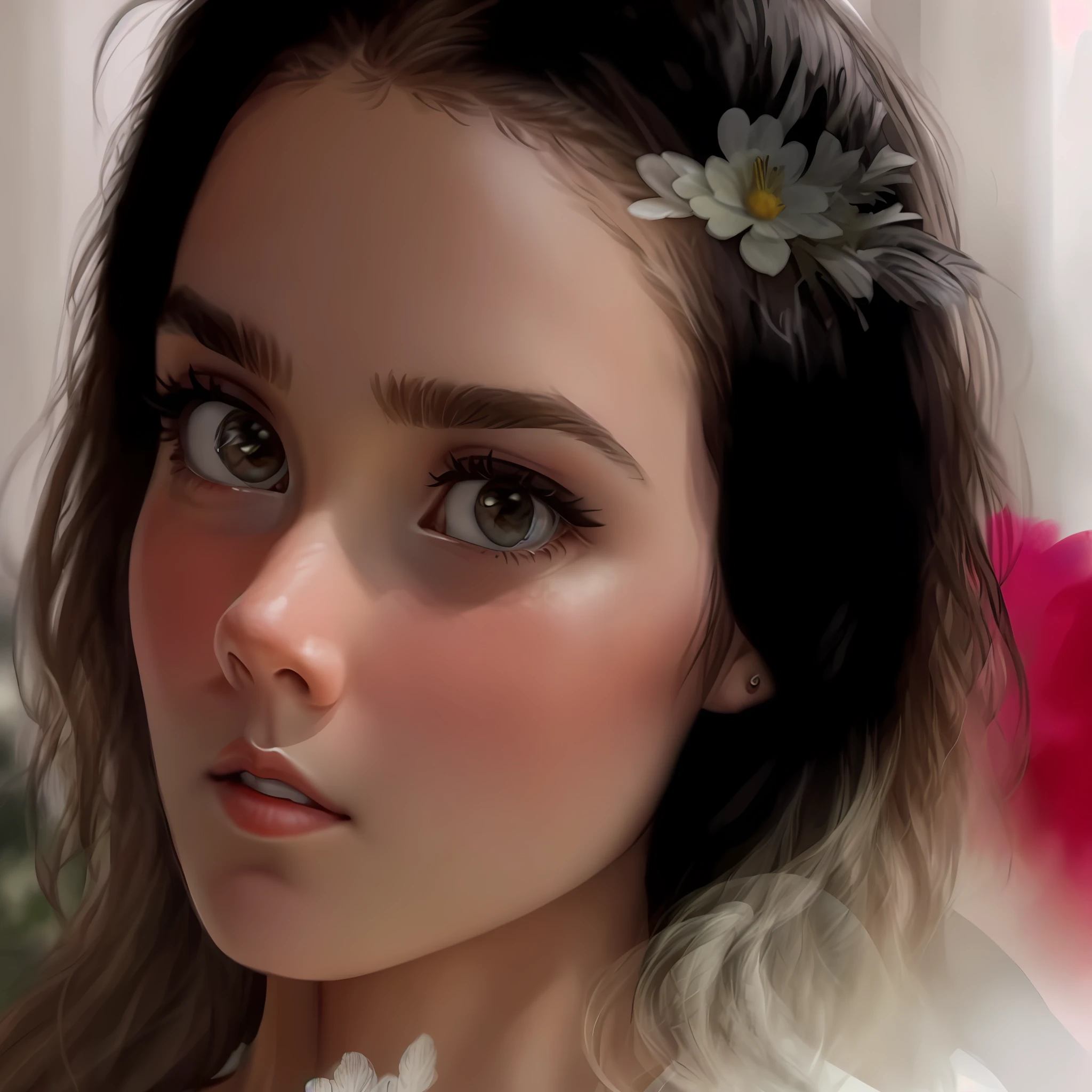 masterpiece, line art of a female character, Florence Pugh shocked expression, detailed country garden background, Art Deco designs,
style by double exposure, no shading, for coloring page, white space, no shadowing,