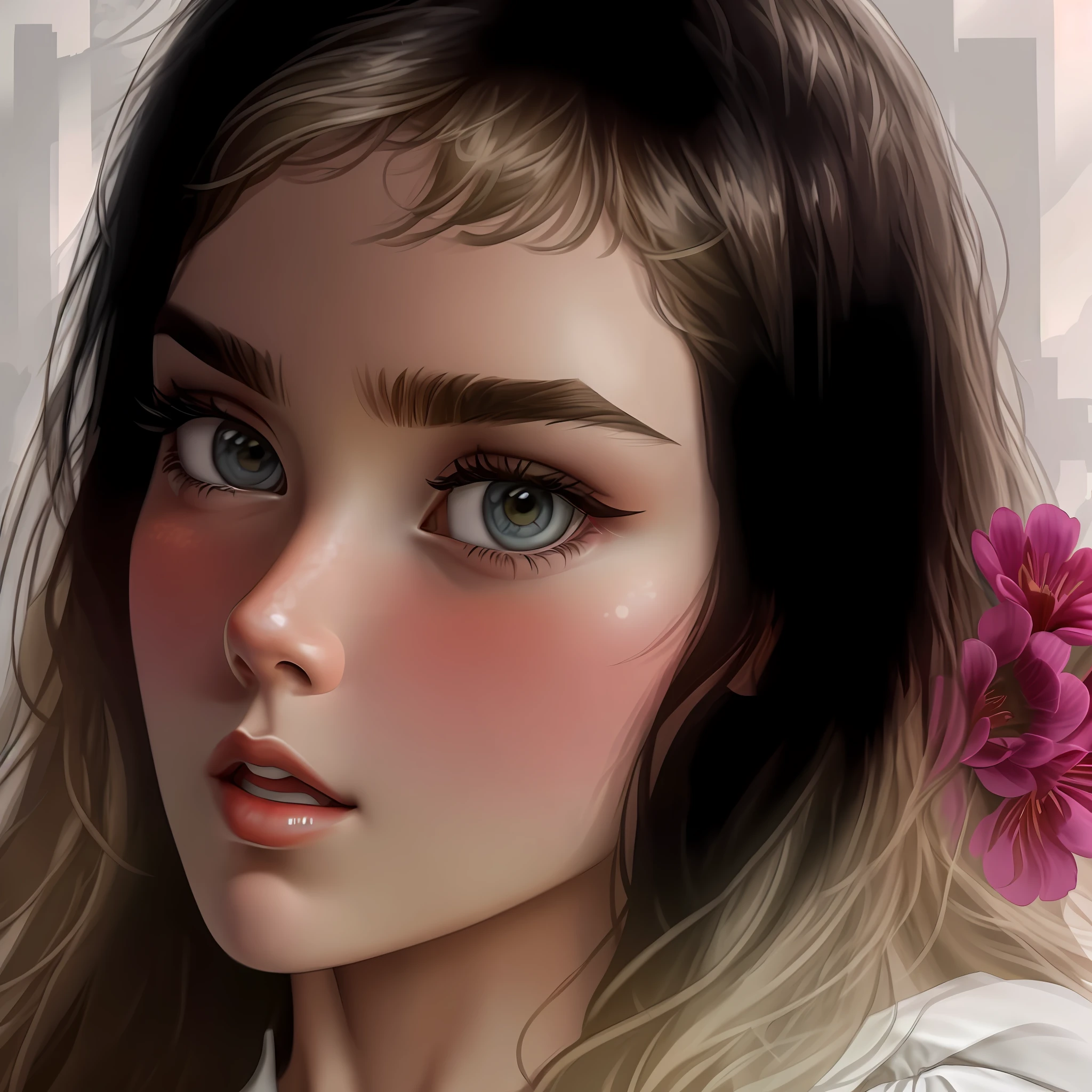 masterpiece, line art of a female character, Florence Pugh shocked expression, detailed country garden background, Art Deco designs,
style by double exposure, no shading, for coloring page, white space, no shadowing,