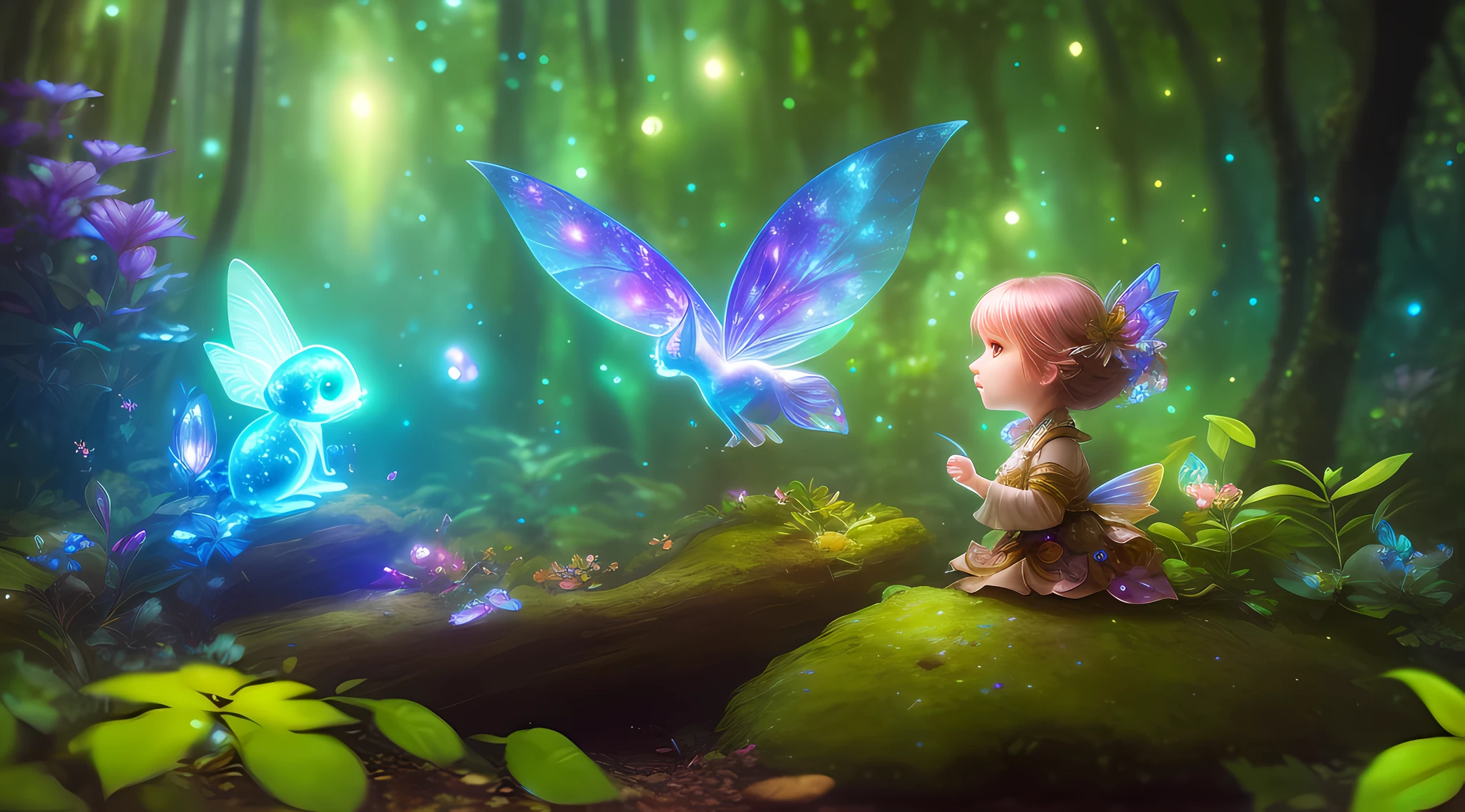 (highly detailed:1.2),(best quality:1.2),(8k:1.2),sharp focus,(subsurface scattering:1.1),award-winning photograph,profile
adorable chibi fairy in a glowing bioluminescent forest
(very detailed background:1.2),(sci-fi:1.0), (knollingcase:1.0),(dreamlikeart:1.1), dramatic lighting, by greg rutkowski alphonse mucha wlop