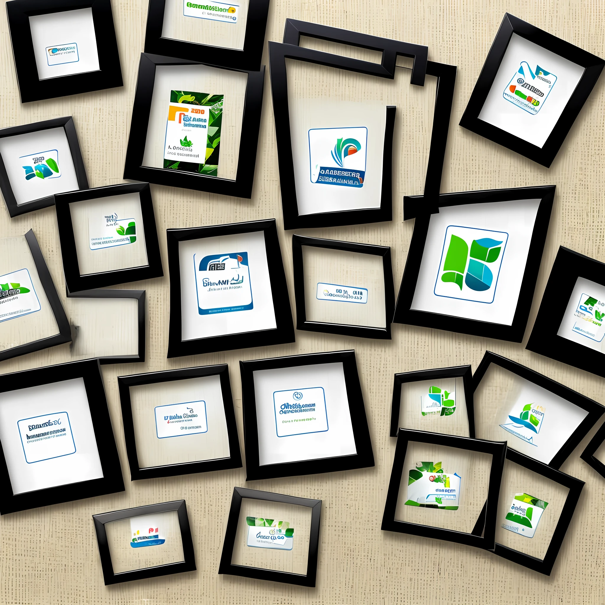 logo square frames, with several frames behind a well nitda image of the logo with attractive image