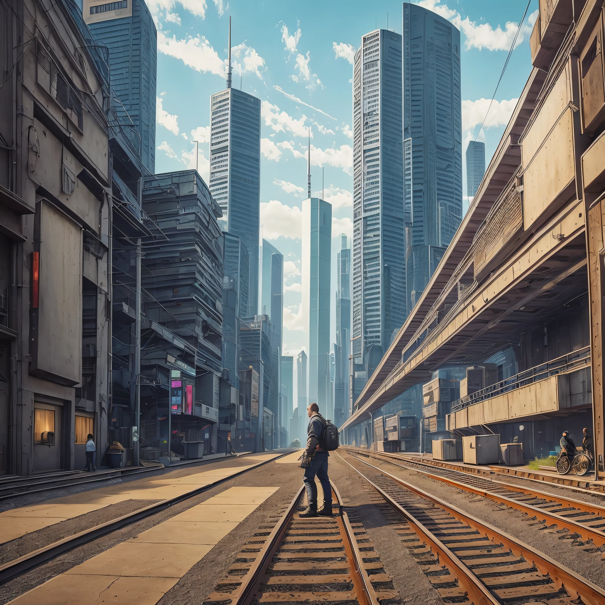 MAN,STRONG,CYBERPUNK,REALISTIC,SITTING,TRAIN,BOOTS BOOTS,SCENE THE BITTERDOM --auto --s2