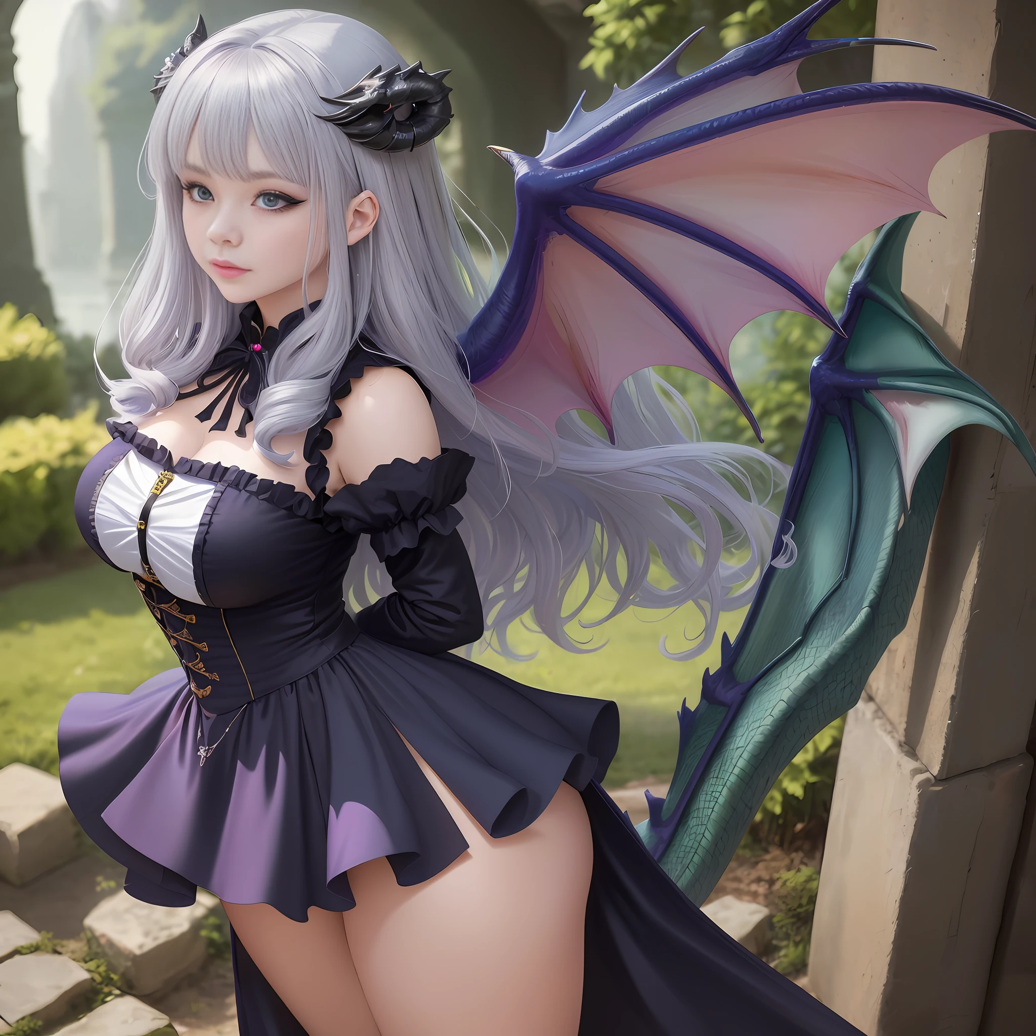 anime - style woman in a black dress with a dragon on her shoulder, succubus in tight short dress, 8k high quality detailed art, 2. 5 d cgi anime fantasy artwork, the dragon girl portrait, detailed digital anime art, fantasy art style, dragon girl, extremely detailed artgerm, beautiful succubus, high detailed official artwork, smooth anime cg art