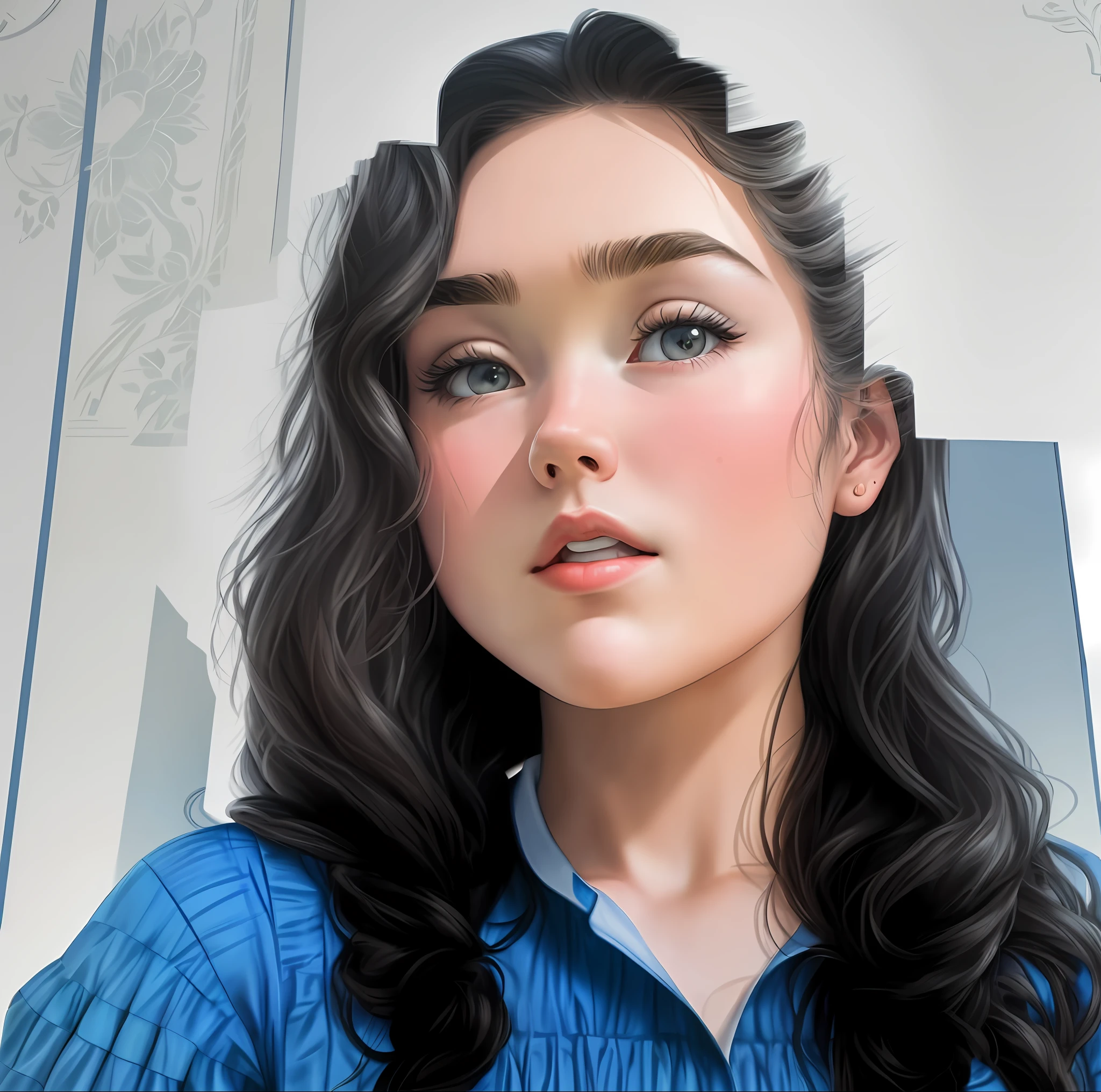 masterpiece, line art of a female character, Florence Pugh shocked expression, detailed country garden background, Art Deco designs,
style by double exposure, no shading, for coloring page, white space, no shadowing,