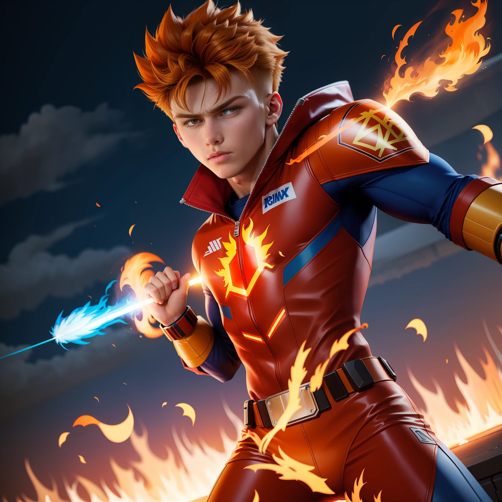 SeaArt Robot
Upscaling
15:47:04
"Develop a high-quality image of a teenager with firepower, in a highly detailed 3D style. The character must be an athletic-looking teenager dressed in a modern superhero costume. He should have a confident and determined expression on his face. His firepower must be represented by vibrant flames coming out of his hands. The flames should look realistic, with an intense orange hue and an undulating texture. The teenager should be in a dynamic pose, as if he is about to launch a powerful fire attack. The environment around the character can be a nocturnal cityscape, with tall buildings and bright neon. Make sure the final image is sharp, with rich detail and vibrant colors. Remember that the "Develop a high-quality image of a teenager with fire powers, in a highly detailed 3D style. The character must be an athletic-looking teenager dressed in a modern superhero costume. He should have a confident and determined expression on his face. His firepower must be represented by vibrant flames coming out of his hands. The flames should look realistic, with an intense orange hue and an undulating texture. The teenager should be in a dynamic pose, as if he is about to launch a powerful fire attack. The environment around the character can be a nocturnal cityscape, with tall buildings and bright neon. Make sure the final image is sharp, with rich detail and vibrant colors. Remember that image quality is extremely important."