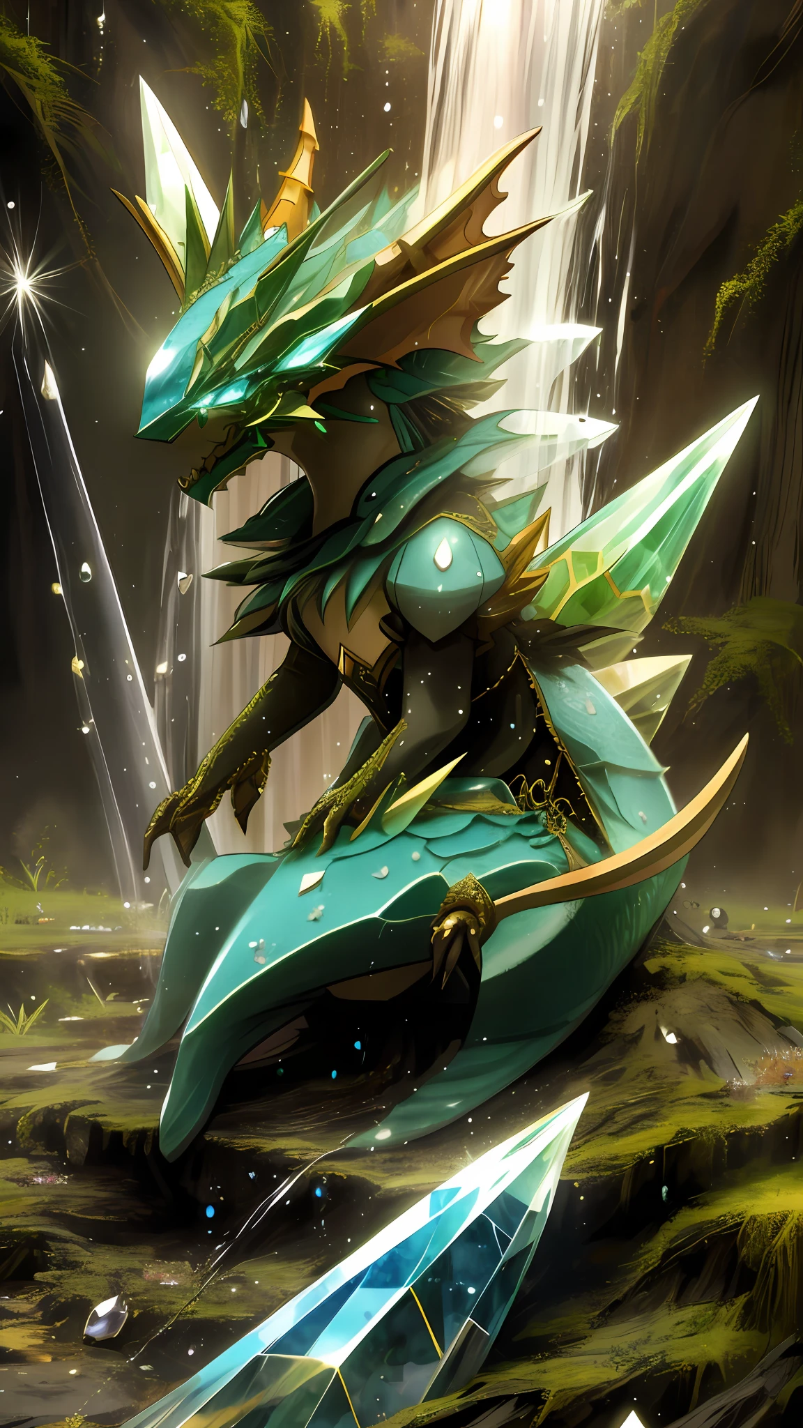 Crystallization, water drops, gemstones (dragons), anthills, fantasies, semi-realistic