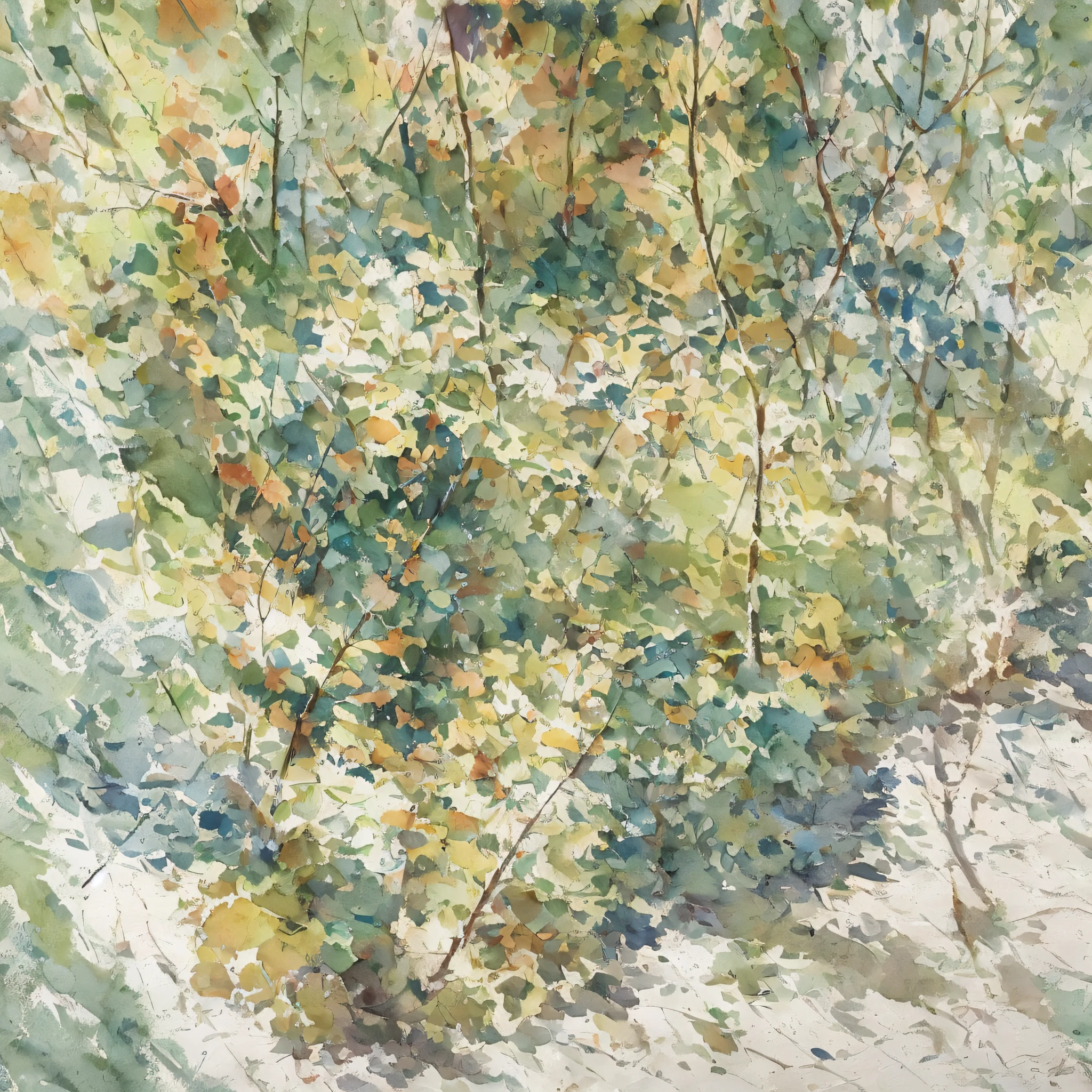 watercolor, mulberries, leaves, high contrast, muted, light background, muted --auto --s2