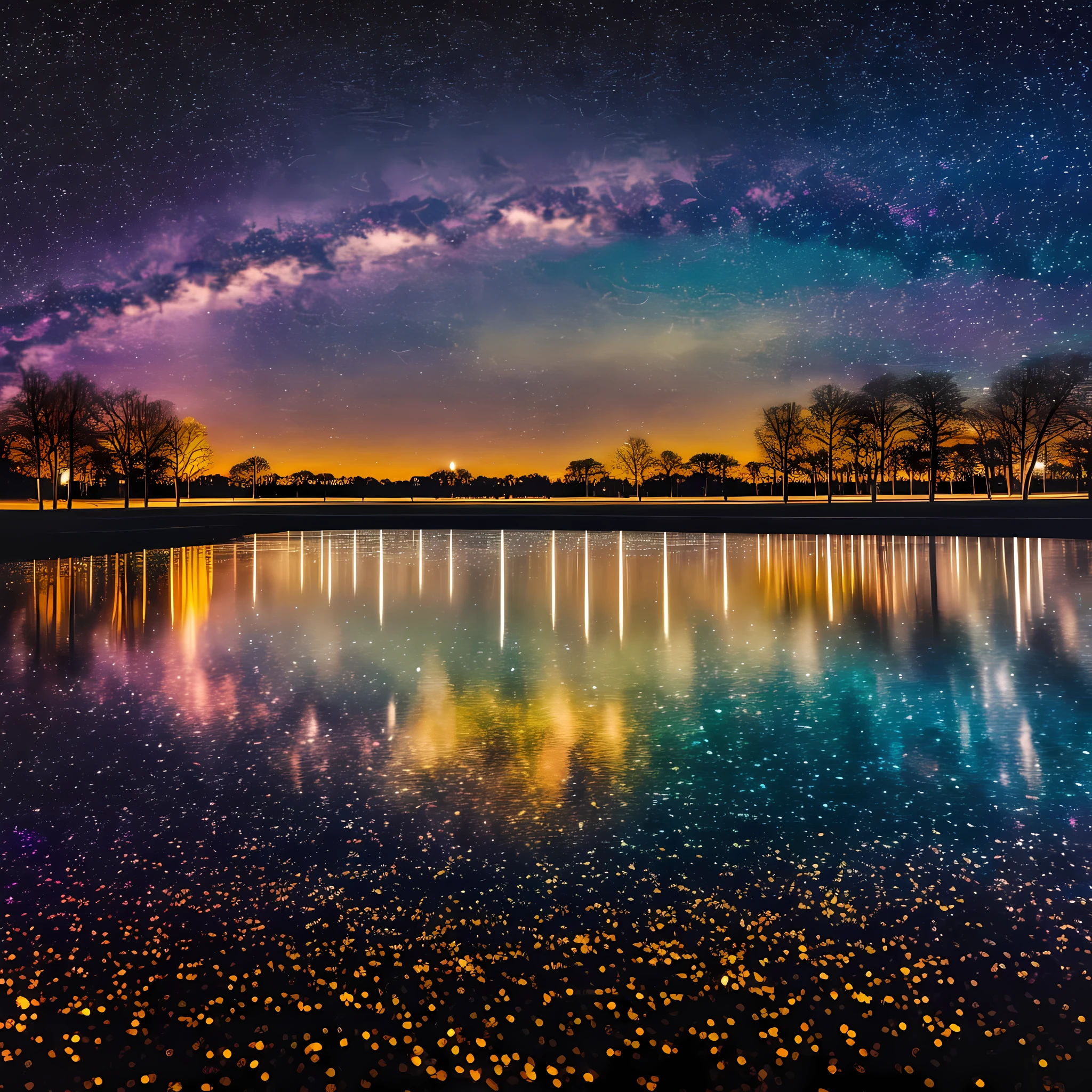 highres, shadows, absurdres, best_quality, ultra_detailed, 8k, extremely_clear, photograph, beautiful, sharp focus, hdr, 30yo Mary made of night, iridescent painting, contemporary impressionism, (black background:1.)