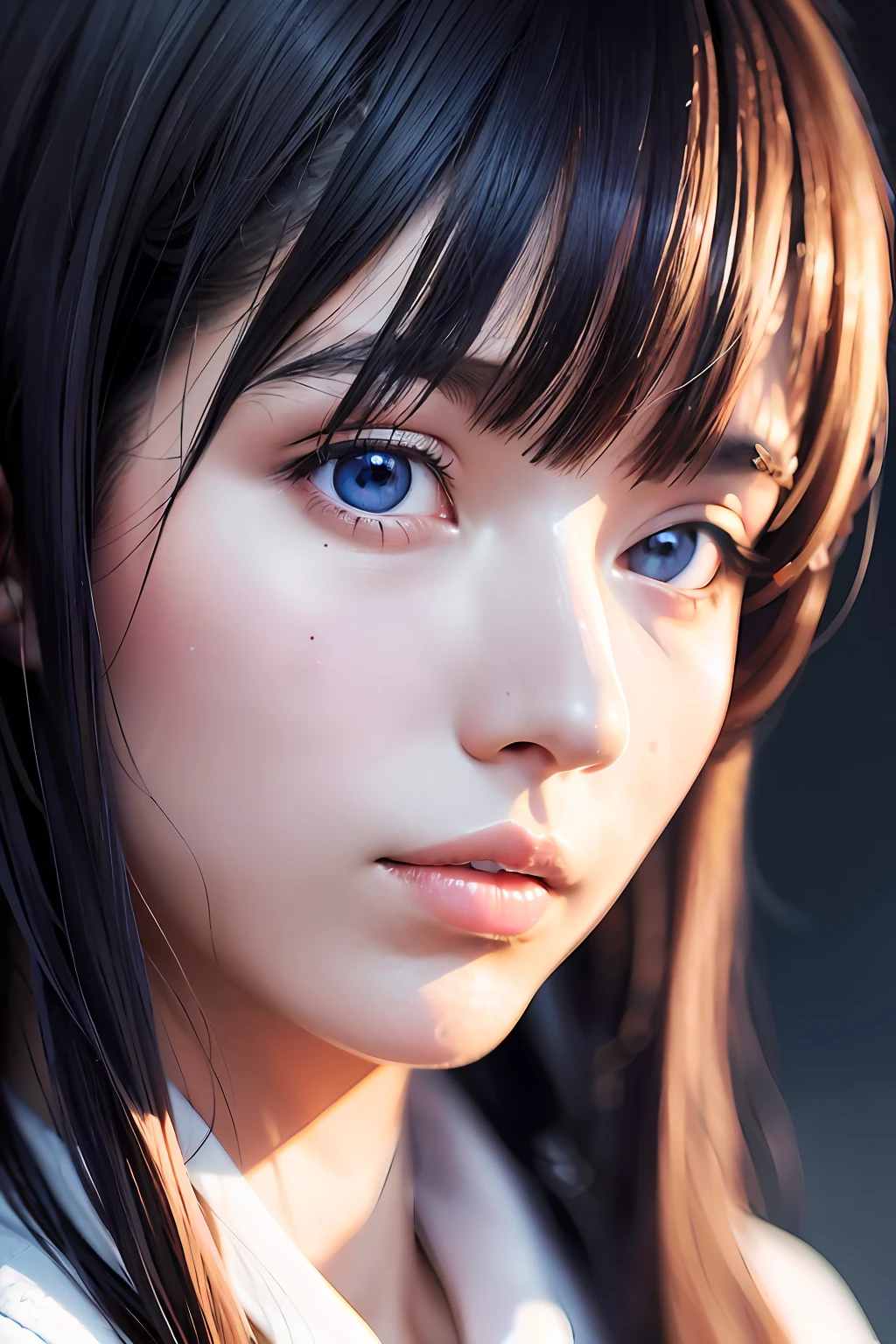 (masterpiece), best quality, ultra high res, (photo realistic:1.5), expressive eyes, perfect face, Joumae Saori (Blue Archive).
