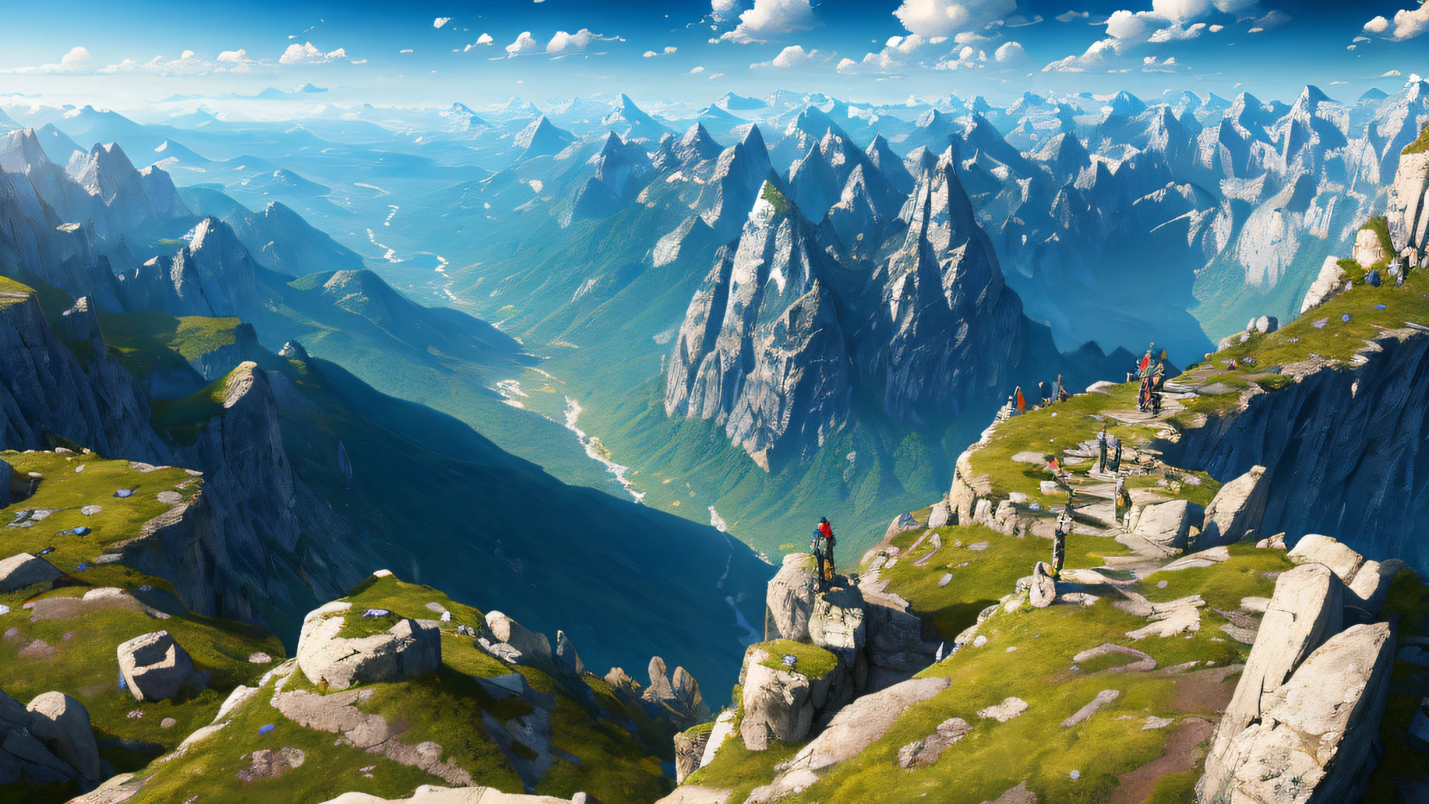 Masterpiece, super detailed, upscayl, moutain panoramic 360 degree seamlees, uhd, unreal engineer, pixar,