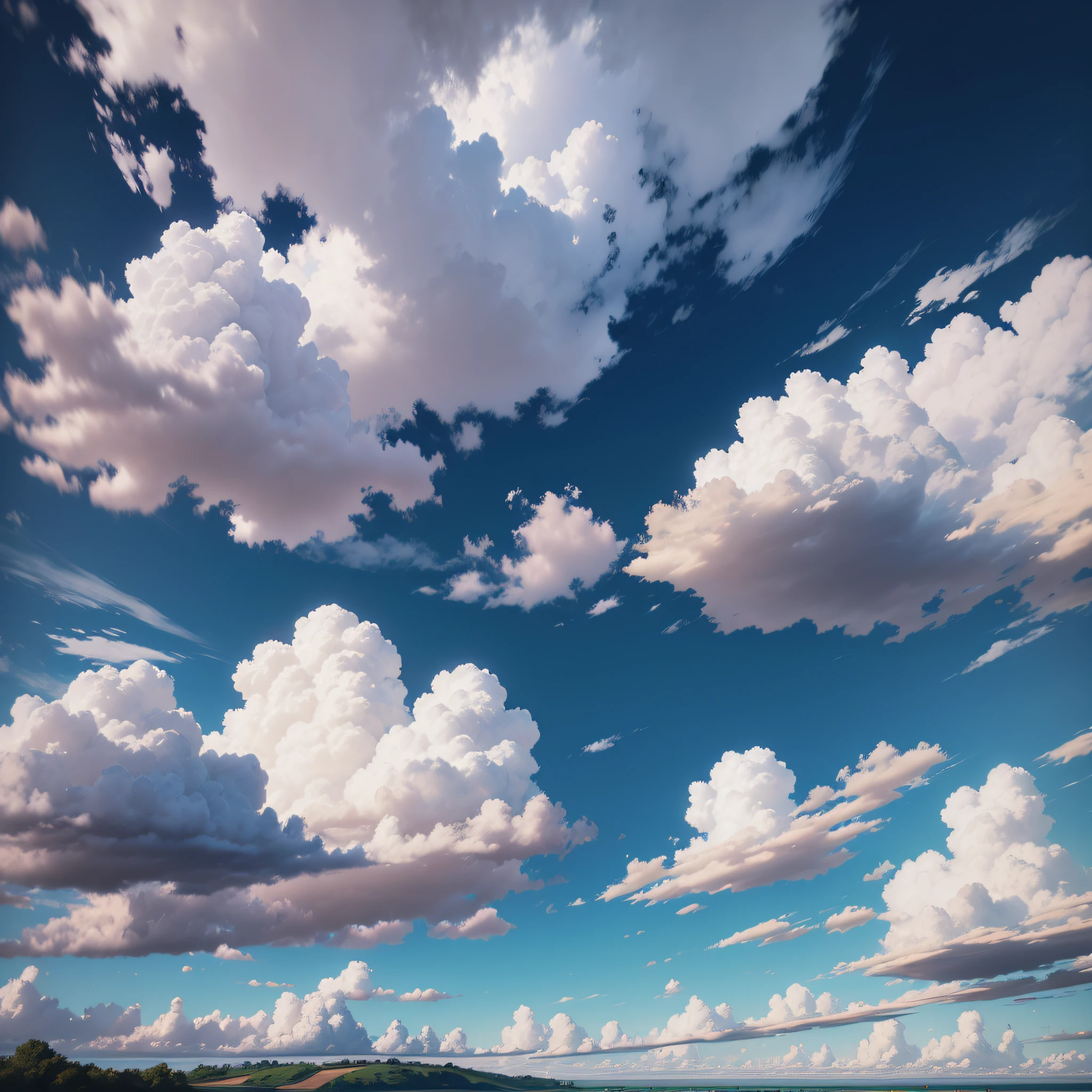 sky with realistic clouds --auto --s2