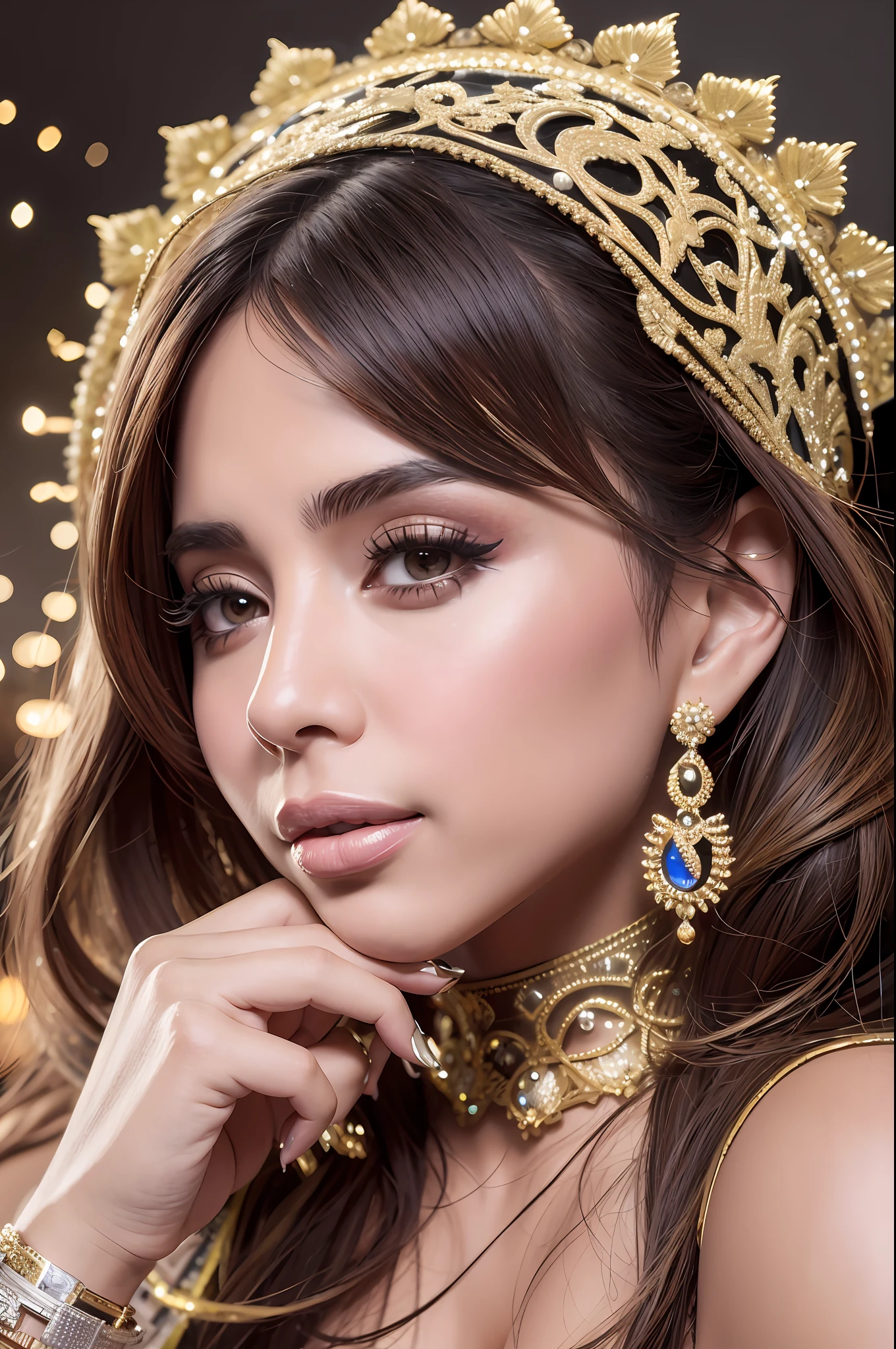 High definition image quality, 8k photo, intricate details: 1.2, cinematic lighting, Brazilian Singer Anitta, bustiê , , , --q 1, DSLR --v 6 --s2