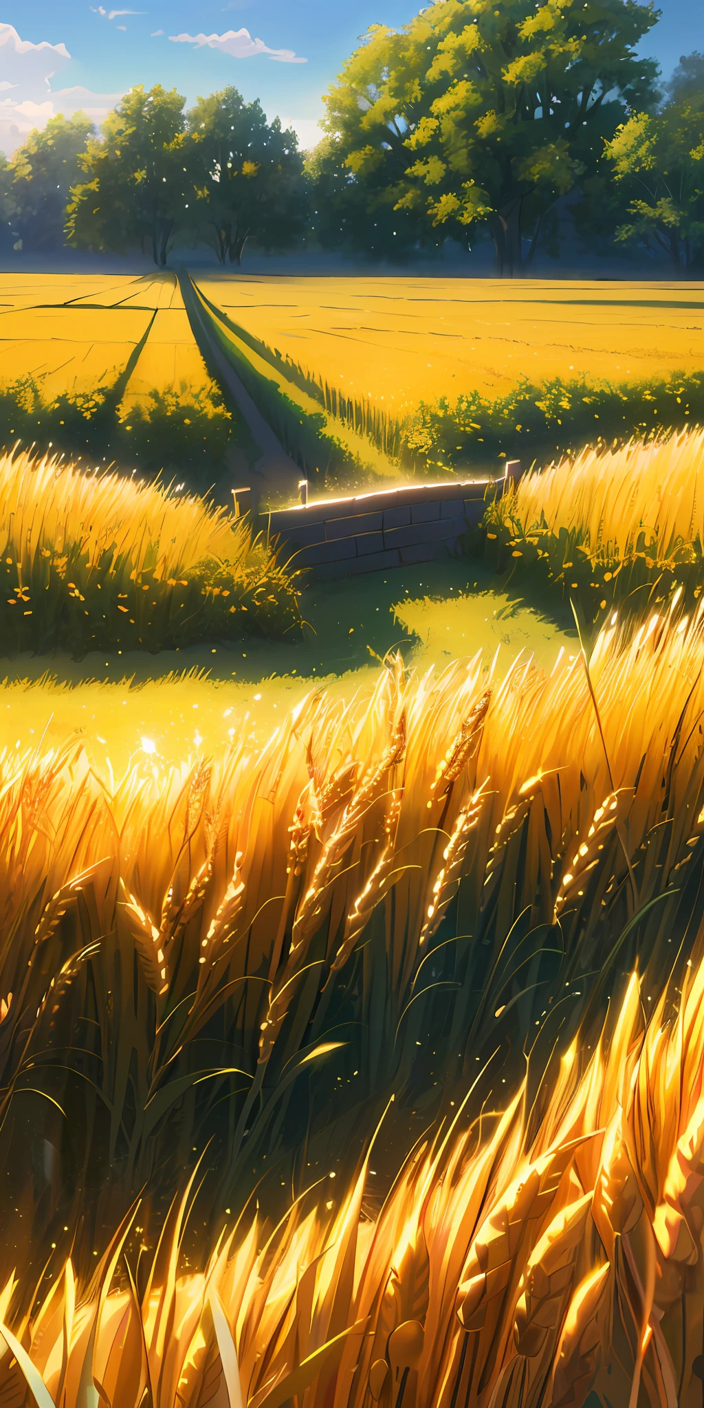 Masterpiece, best quality, (very detailed CG unified 8k wallpaper) (best quality), (best illustration), (best shade) nature harvest wheat , super detailed --v6