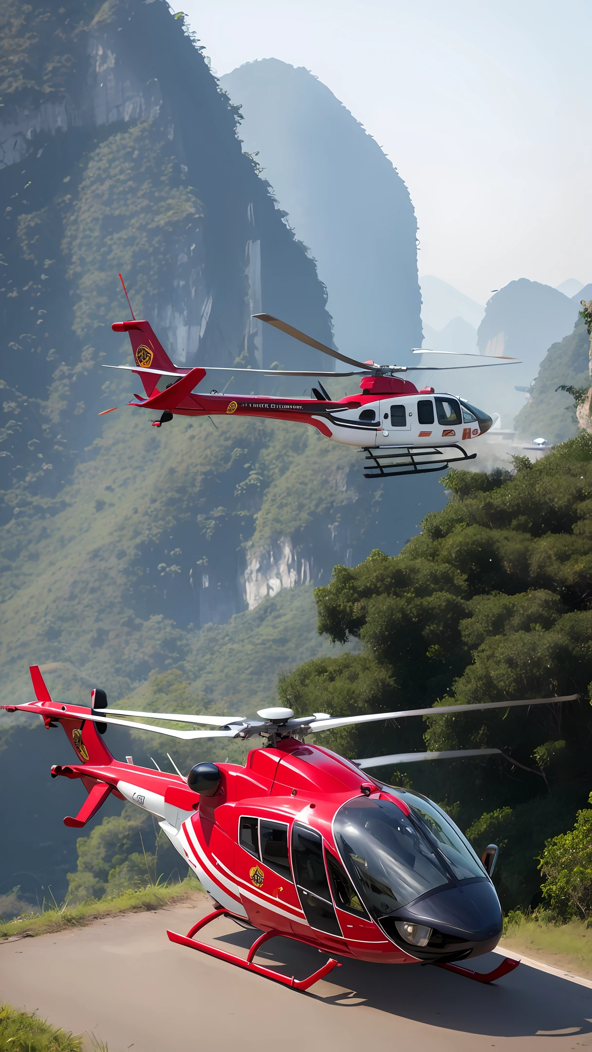 Vietnam police helicopter