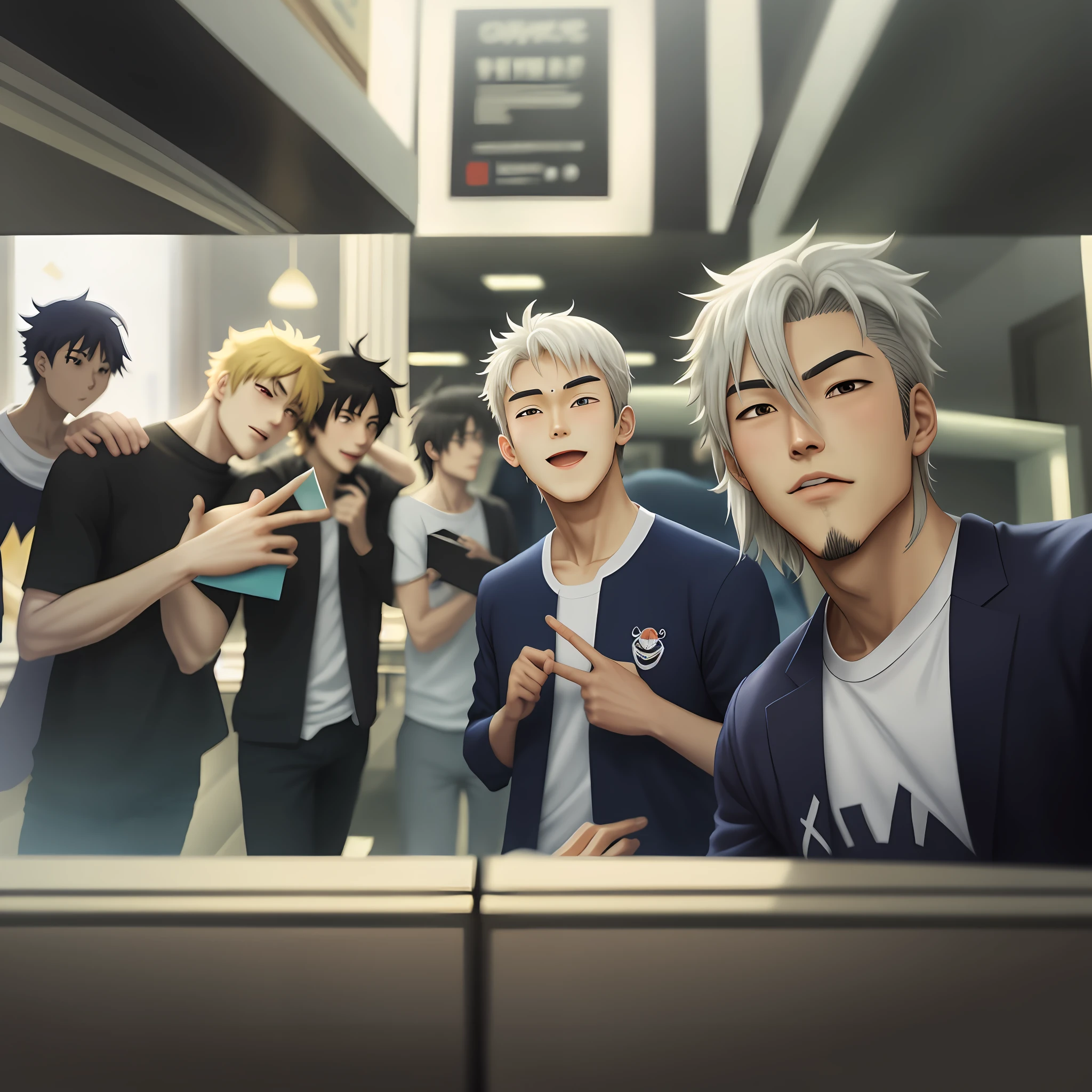 Anime man friends