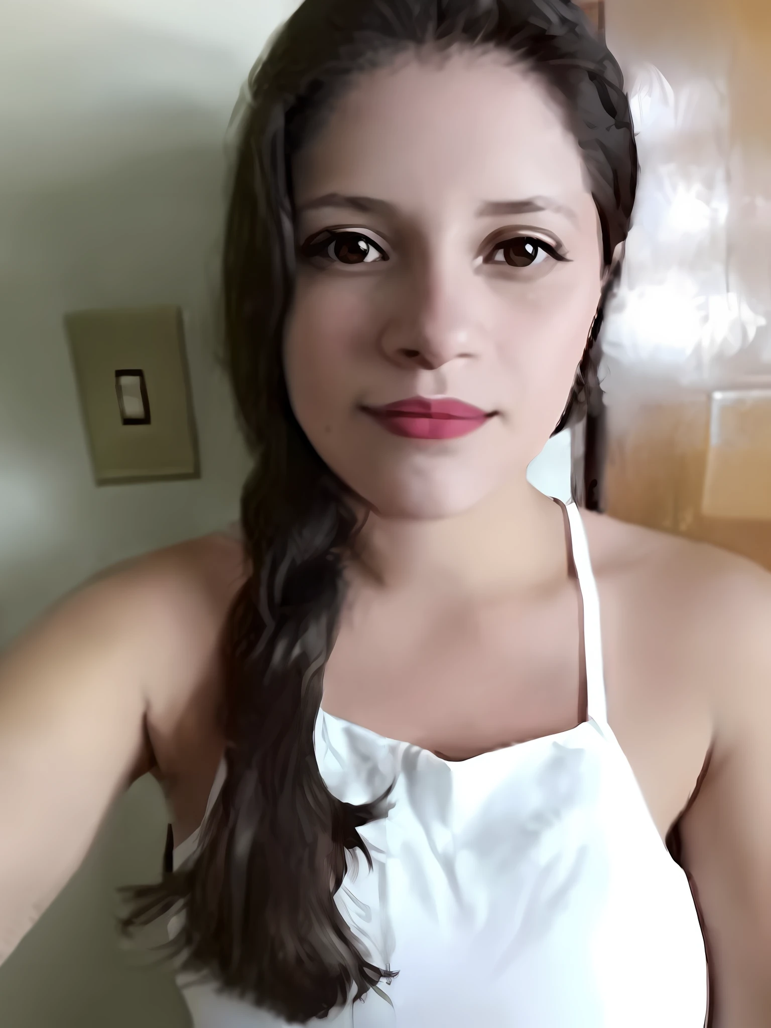 arafed woman with long hair in a white dress posing for a picture, adriana dxim, fernanda suarez, lorena avarez, alanis guillen, ayahausca, muy definido, foto realista, pilar, karla ortiz, beutifull, 2 5 yo, 3 0 years old woman, 30 years old woman