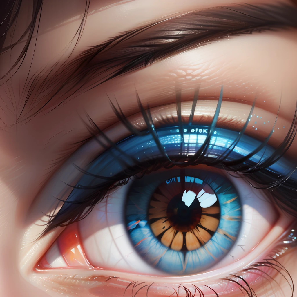 close-up of a girl's eye, insightful look, high detail, masterpiece, perfect eye detailed , ultra detailed, best quality, Artgerm , 8k , --s2