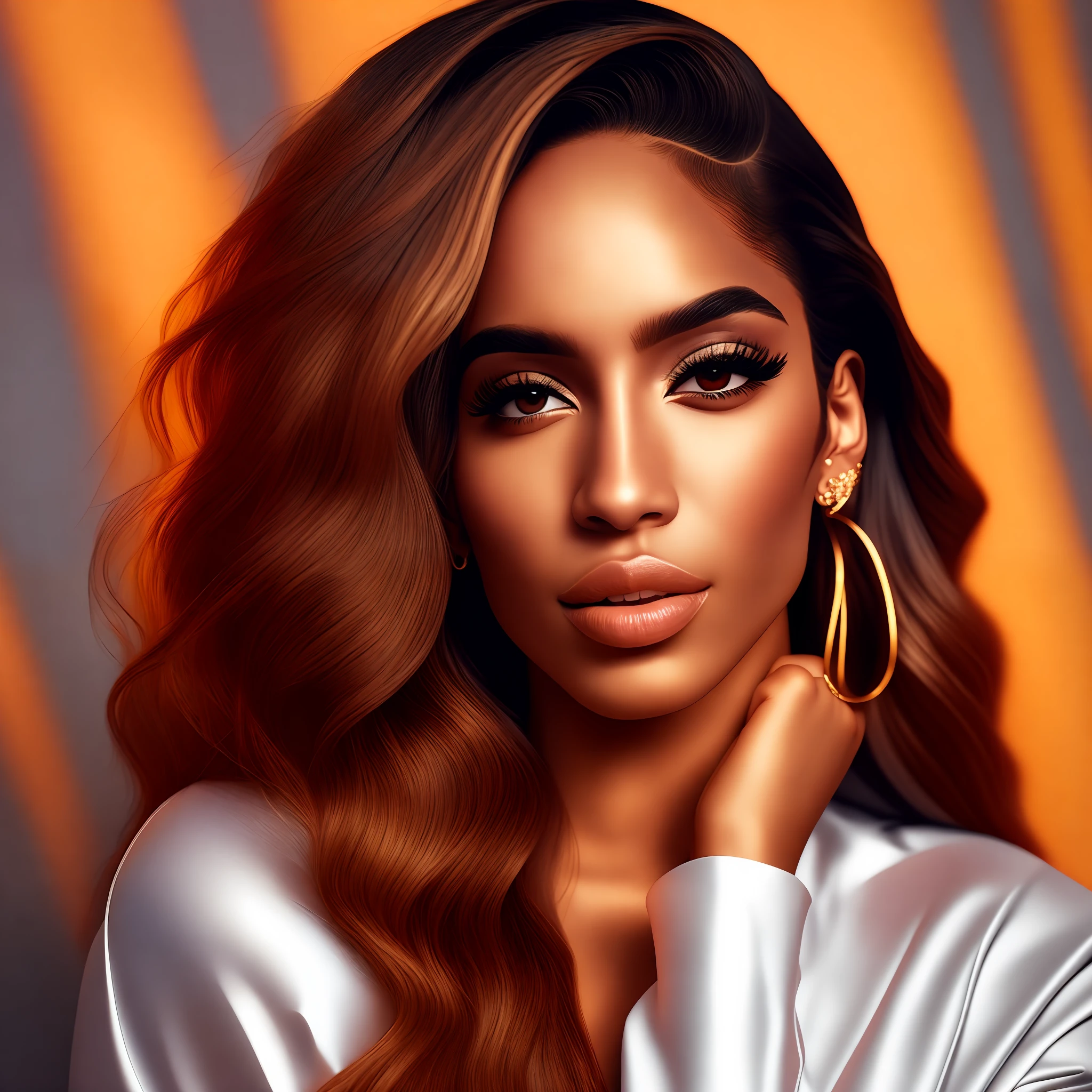 ANITTA, (sharp focus:1.3), [[[[distant shot]]]], perfect face, [[perfect hairstyle]], perfect eyes, [[[detailed iris]]], perfect nose, perfect mouth, perfect teeth, soft light, HDR, [[[[[[shine on skin]]]]]