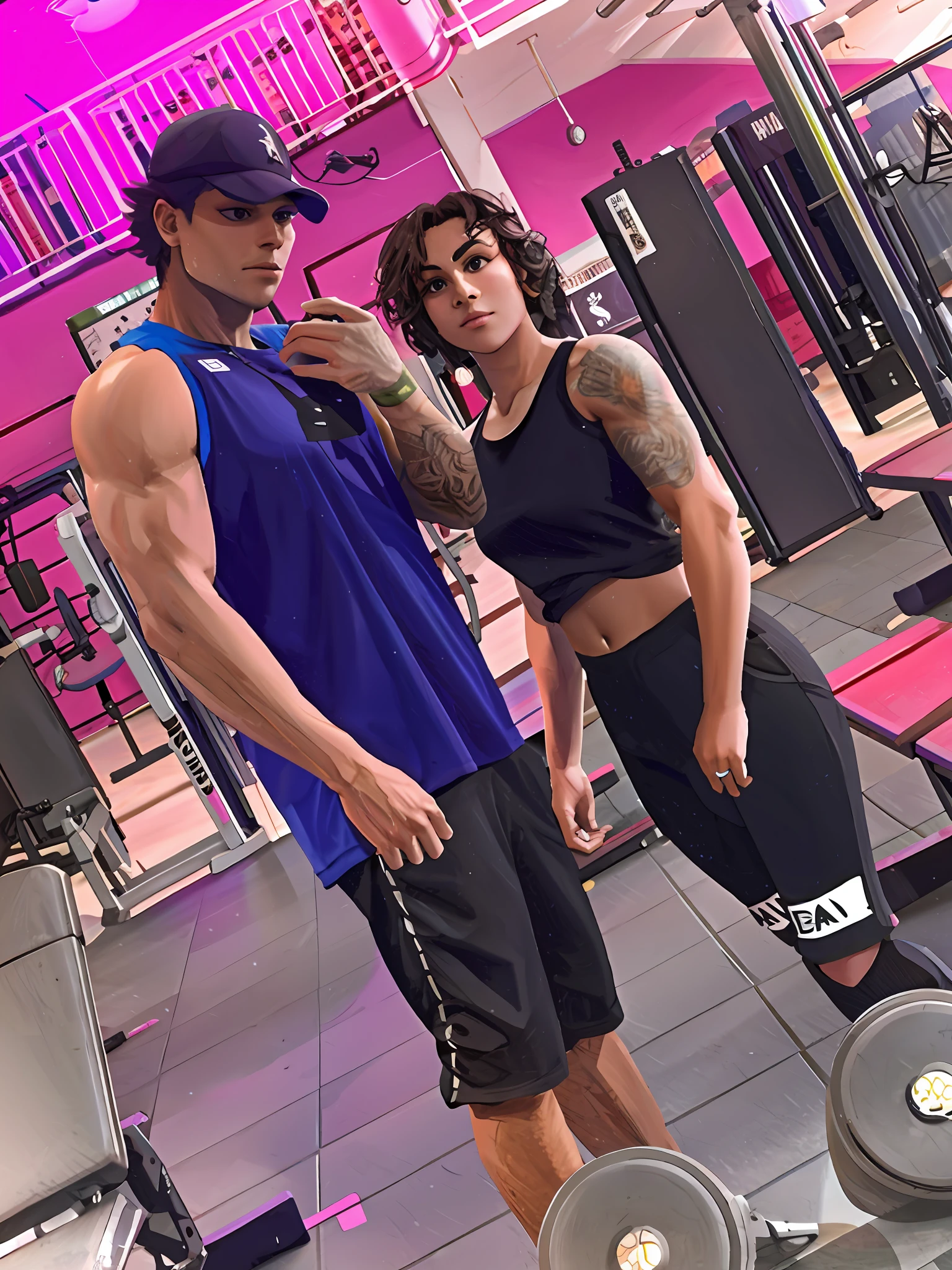 make both people with muscles