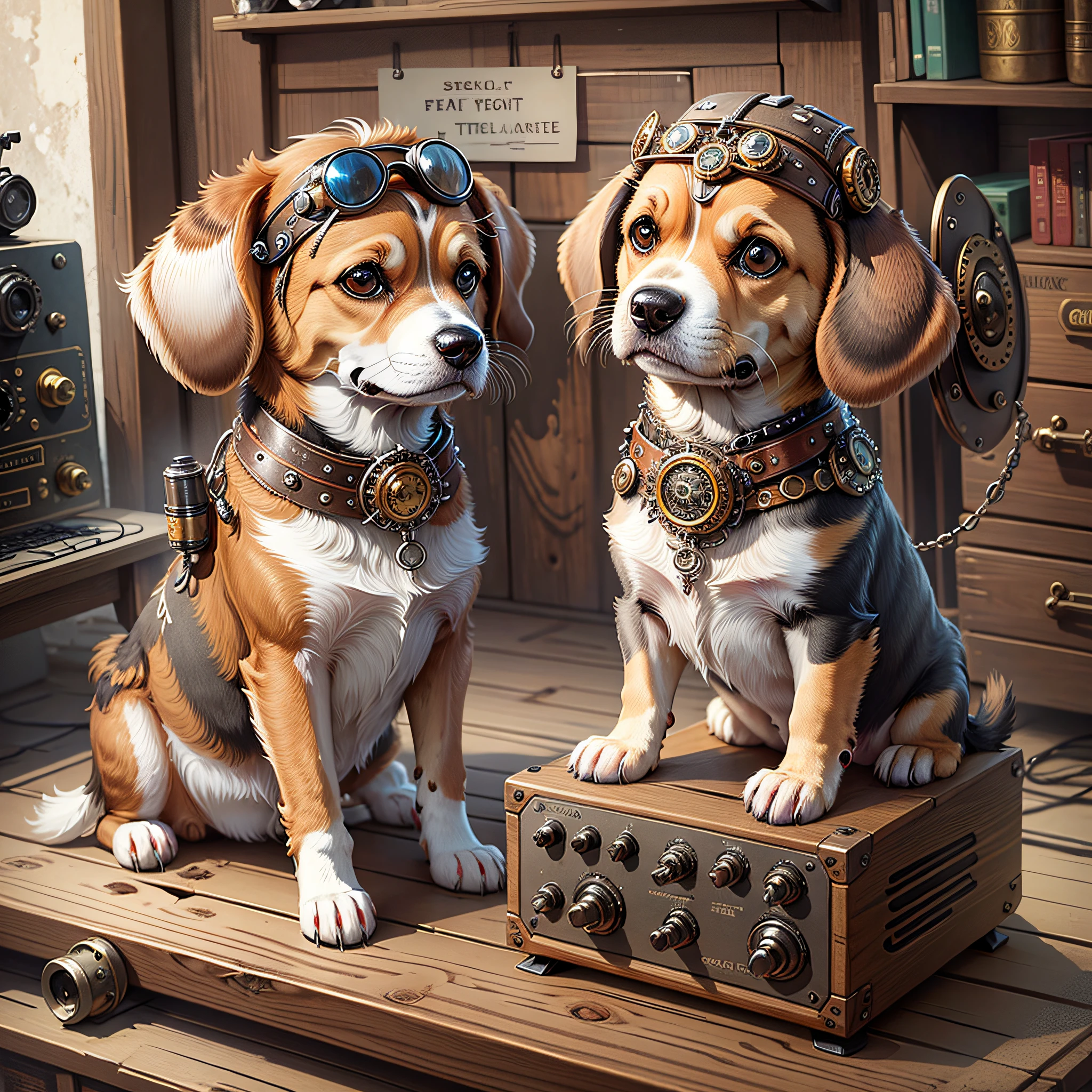 create a beagle steampunk stereo --auto --s2