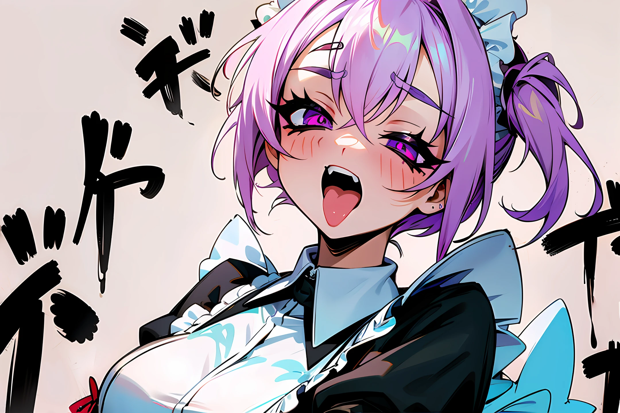 Bonde maid ahegao kawaii