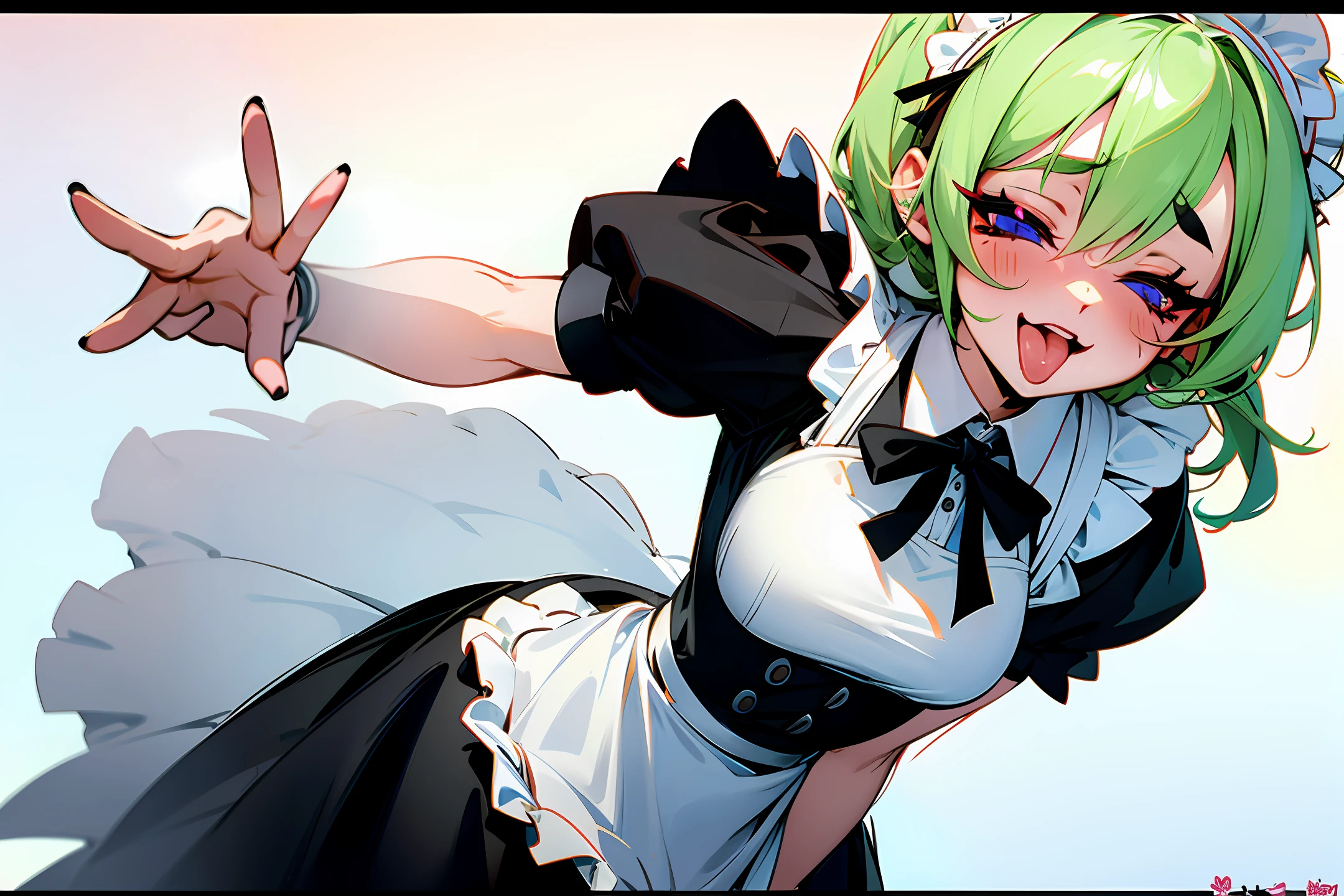 Bonde maid ahegao kawaii