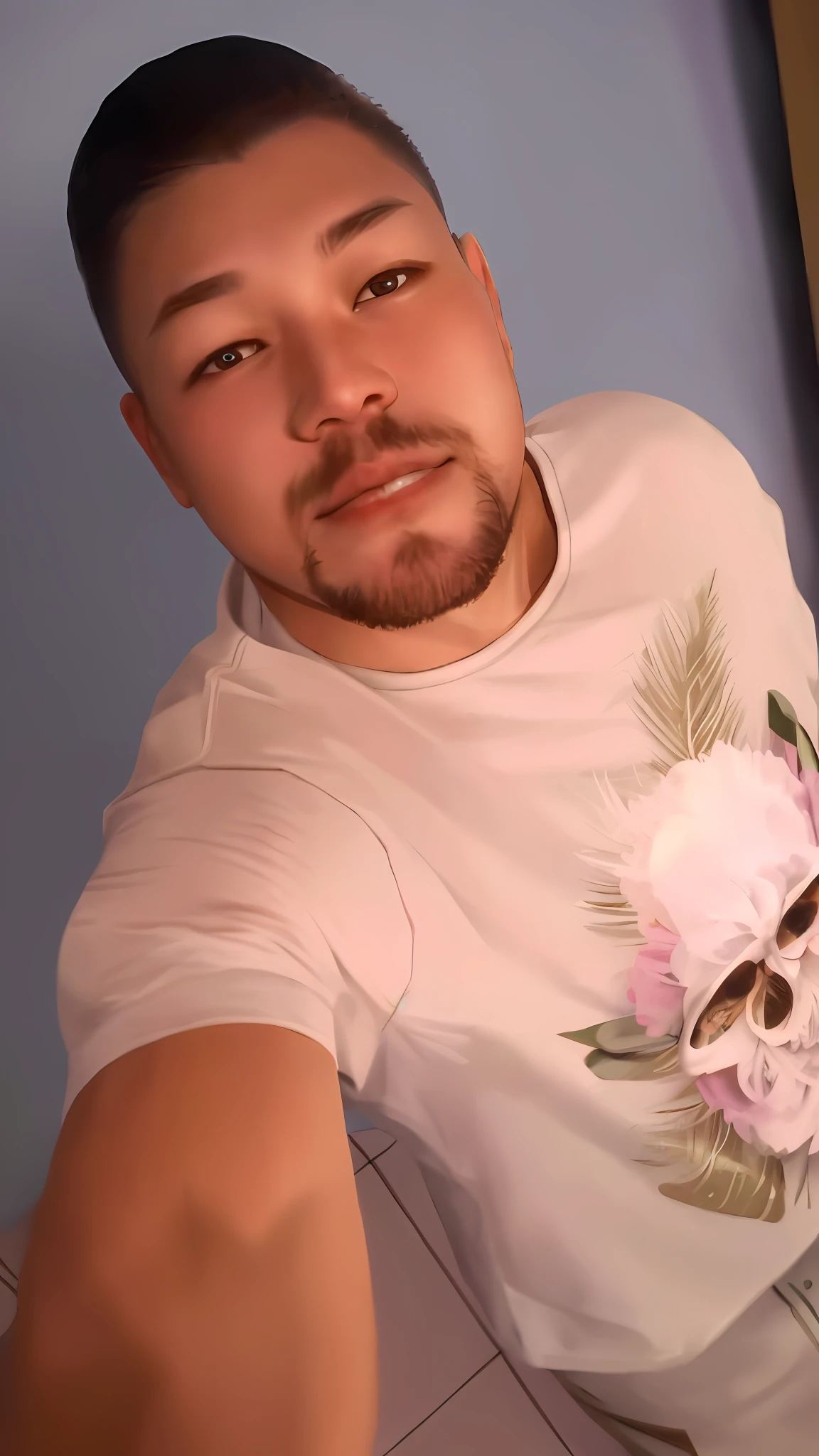 best quality, ultra high resolution, 1girl, white shirt with sleeves, cute, (aegyo sal:1), (platinum blonde hair:1), ((puffy eyes)), looking on the observer, full body, facing