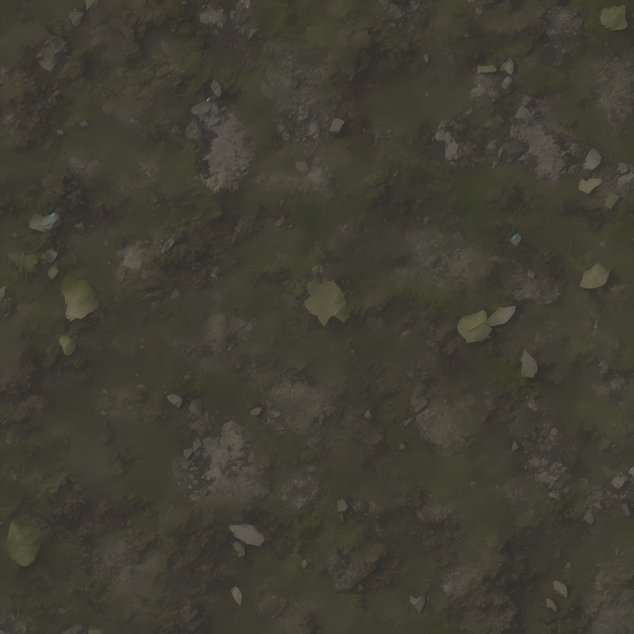image grassy soil, some stones, 4k seamless mud texture, very detailed floor, deep jungle texture, moss soil, video game texture, worn olive skin, background (dark_ smoke), tiled texture, mossy stone, texture map, weathered concrete, detailed soil, detailed scenery - width 672