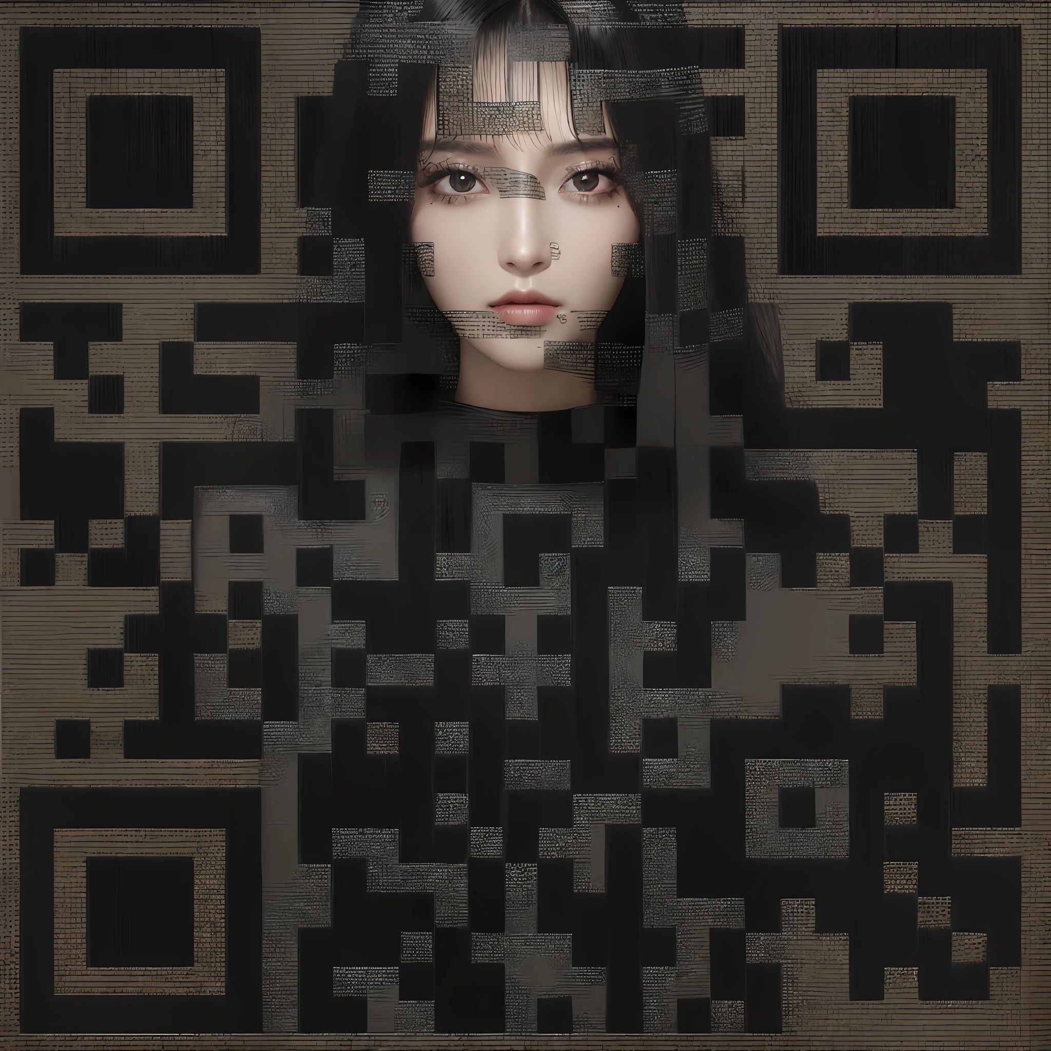 (((masterpiece+best quality+high resolution+ultra-detailed))), long silky black hair, high nose, sharp eyes, noble and inviolable temperament, (([female]: 1.2 + [beauty]: 1.2 + black long hair: 1.2)), dark and deep background, bright eyes, dynamic angle and posture.