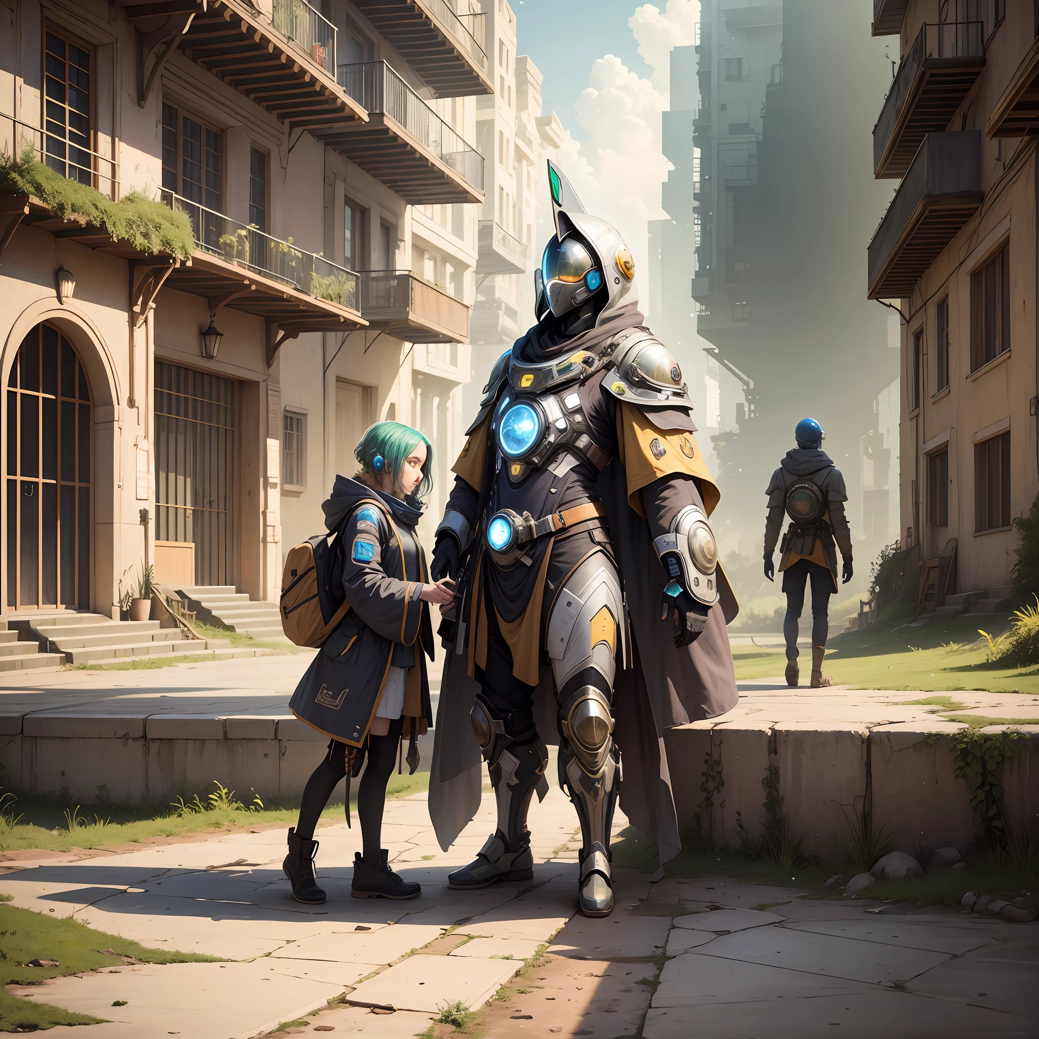 artistic realistic image of Earth improved with solarpunk technology, people being nice to each other --auto --s2