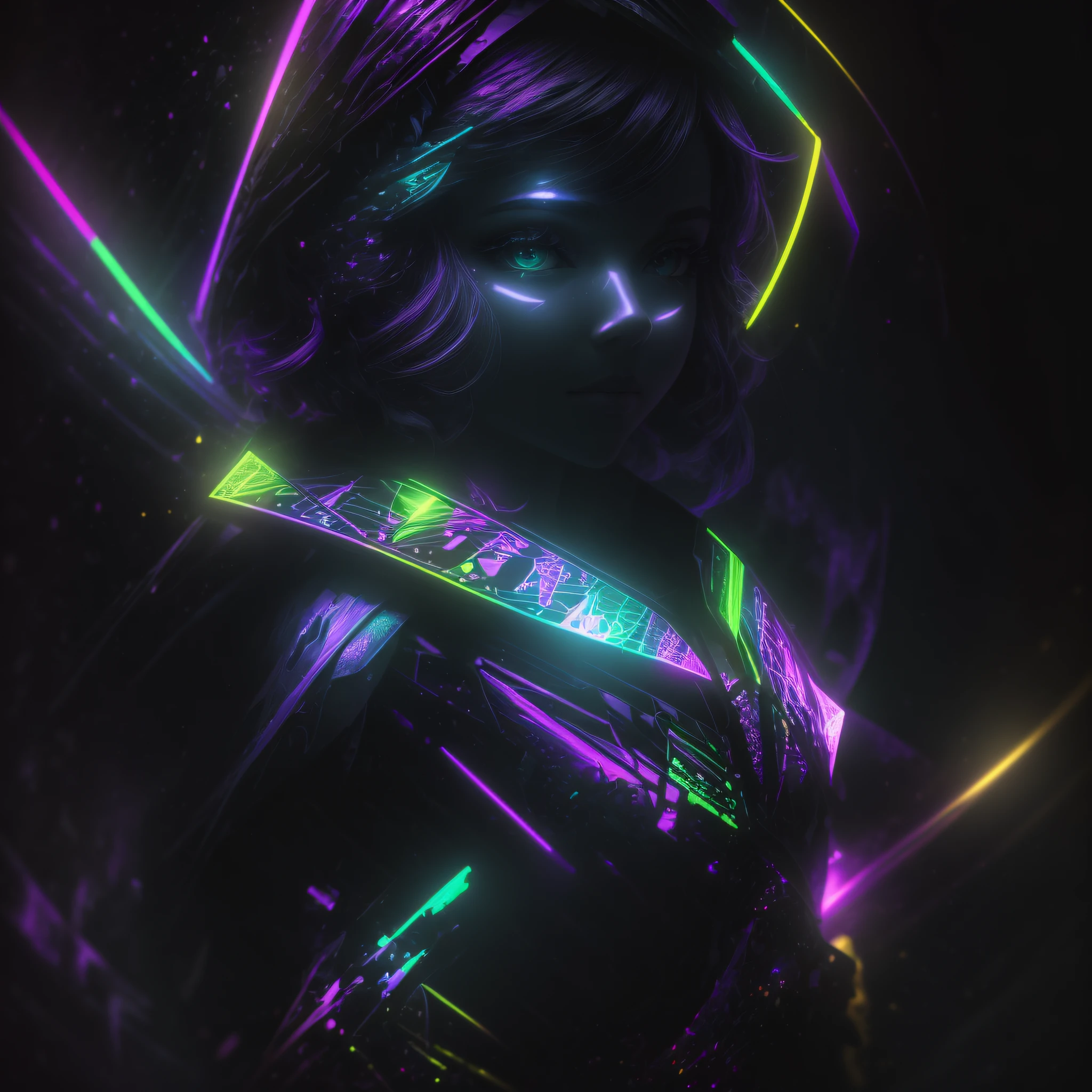 Blacklight is an artistic effect that you see under ultraviolet light --auto --s2
