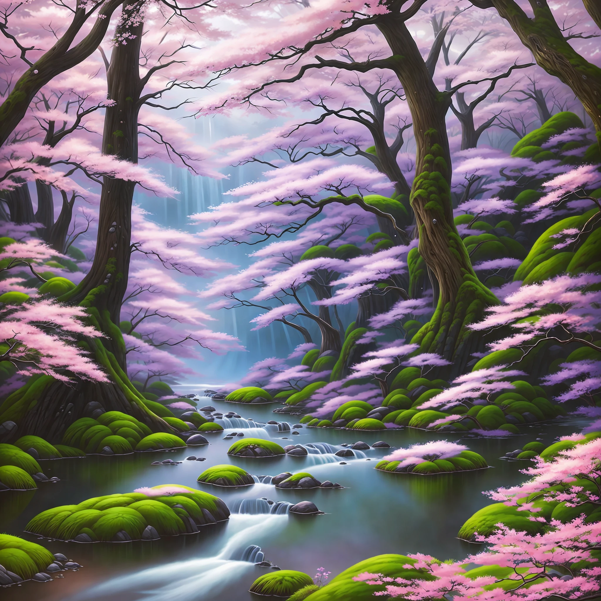 Highly detailed photo of Japan natural landscape, surreal, spring, detailed, complex, elegant, supple, highly detailed, digital painting, art station, concept art, smooth, sharp focus, illustration --auto --s2