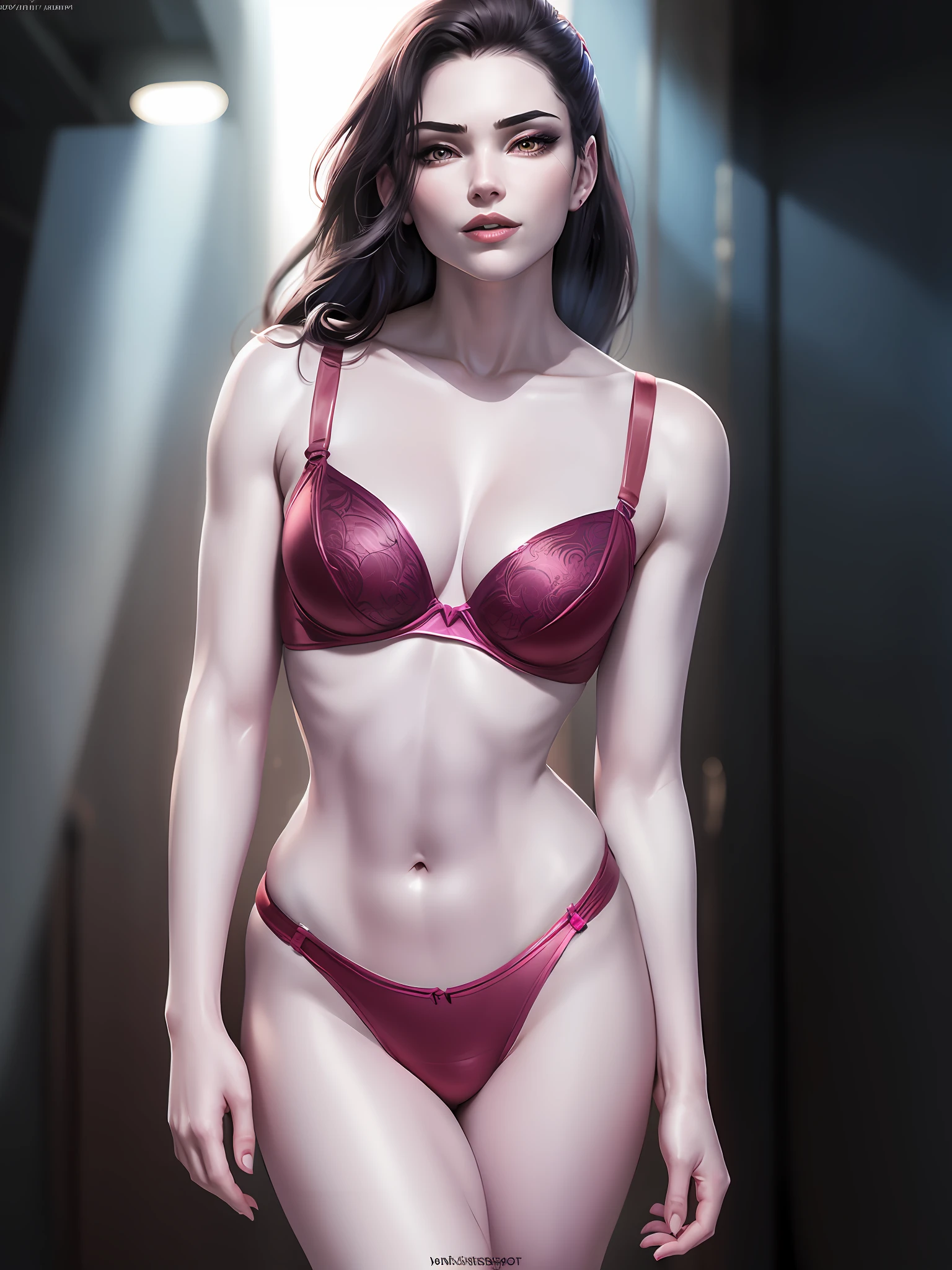 Widowmaker in a bikini and a bra, push-up underwire, push up bra, intricate, sexy push up bras, bra, push up bra, sexy body, athletic body