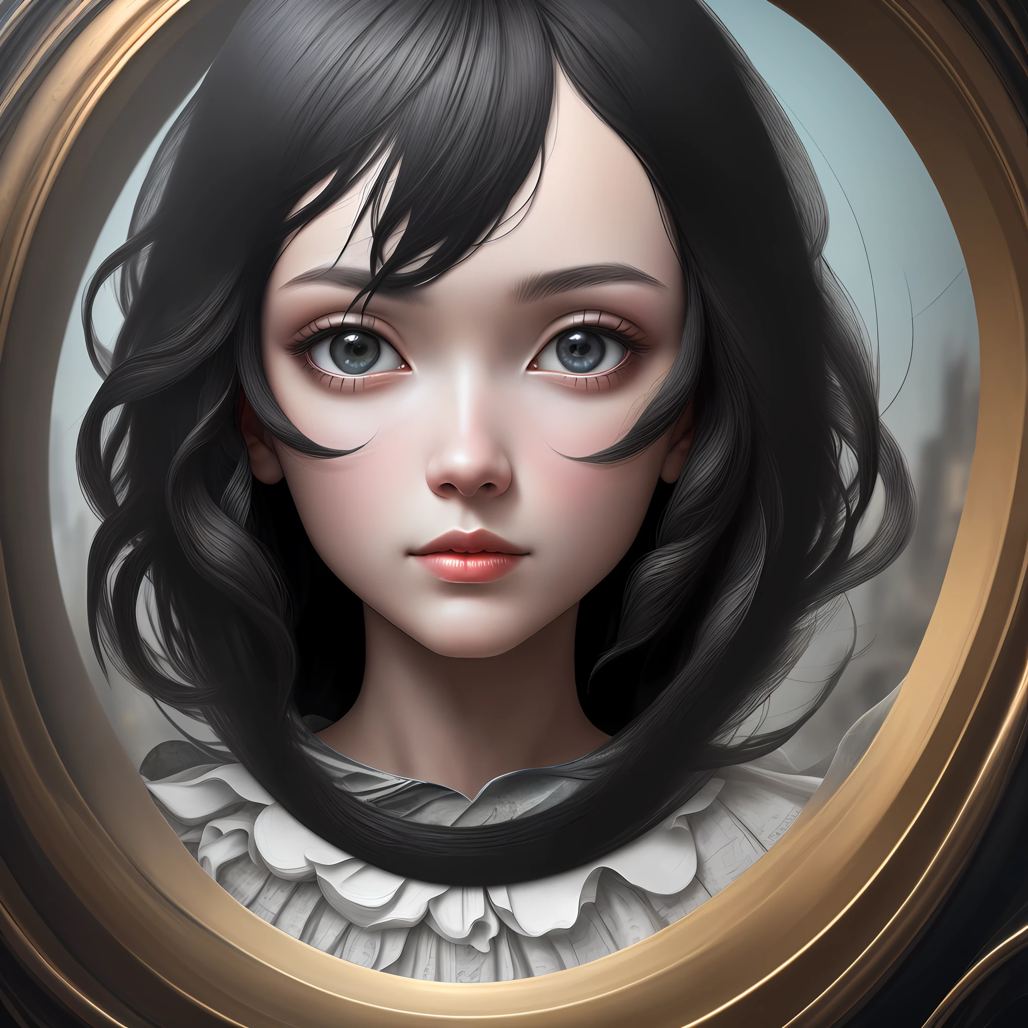 black hair, Surrealism, 8k, super detail, UHD, masterpiece