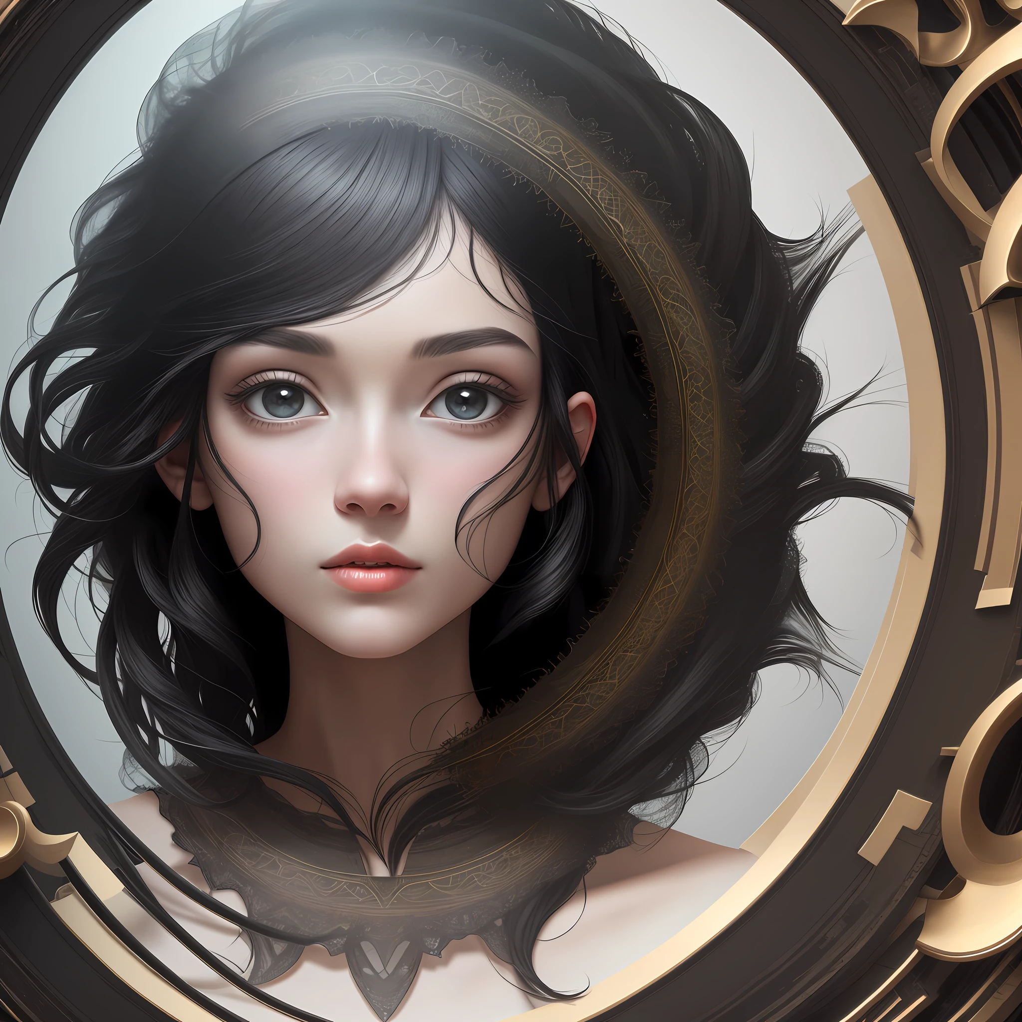 black hair, Surrealism, 8k, super detail, UHD, masterpiece