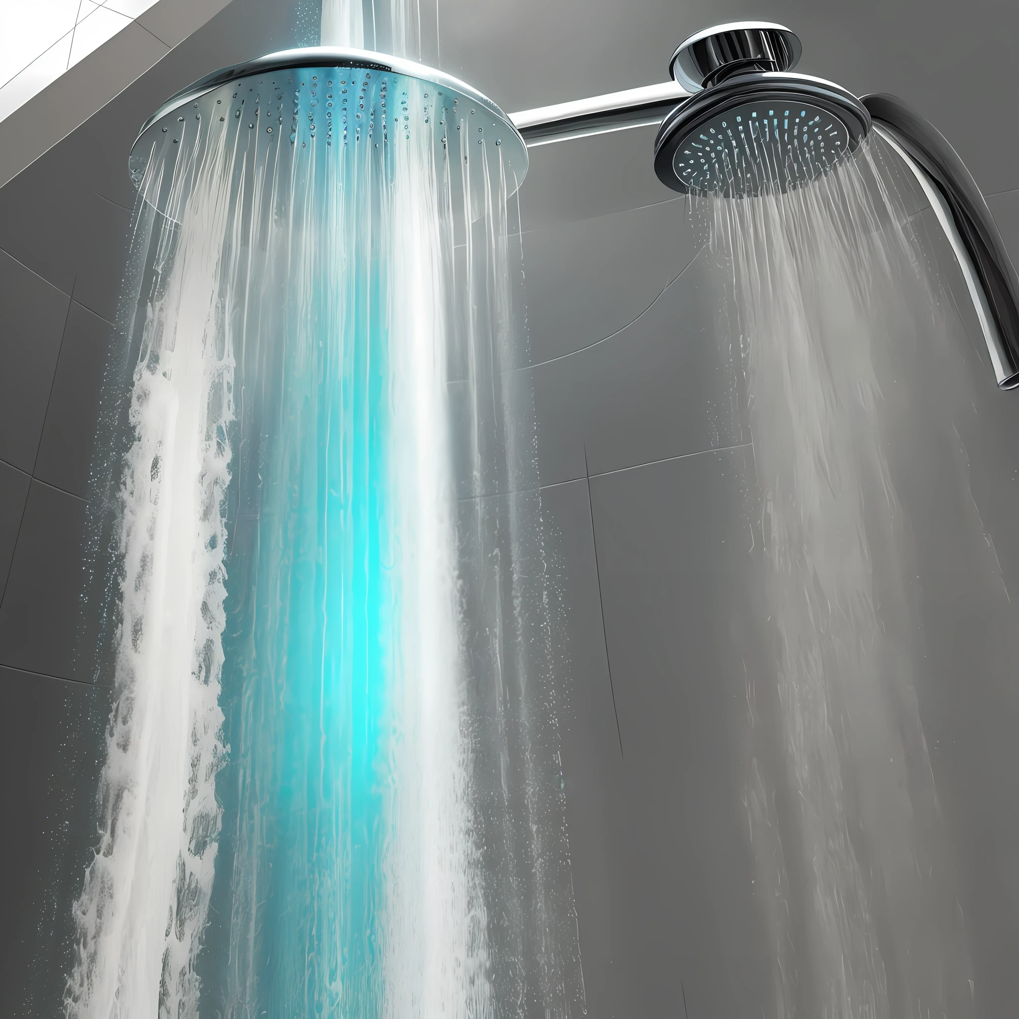 Shower coming out water