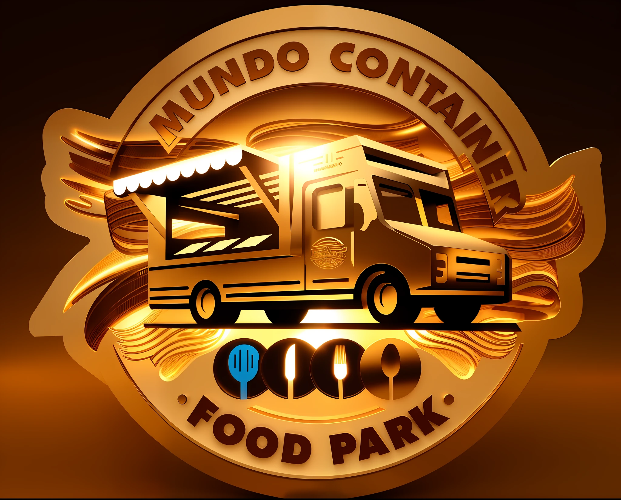 3d render masterpiece logo
