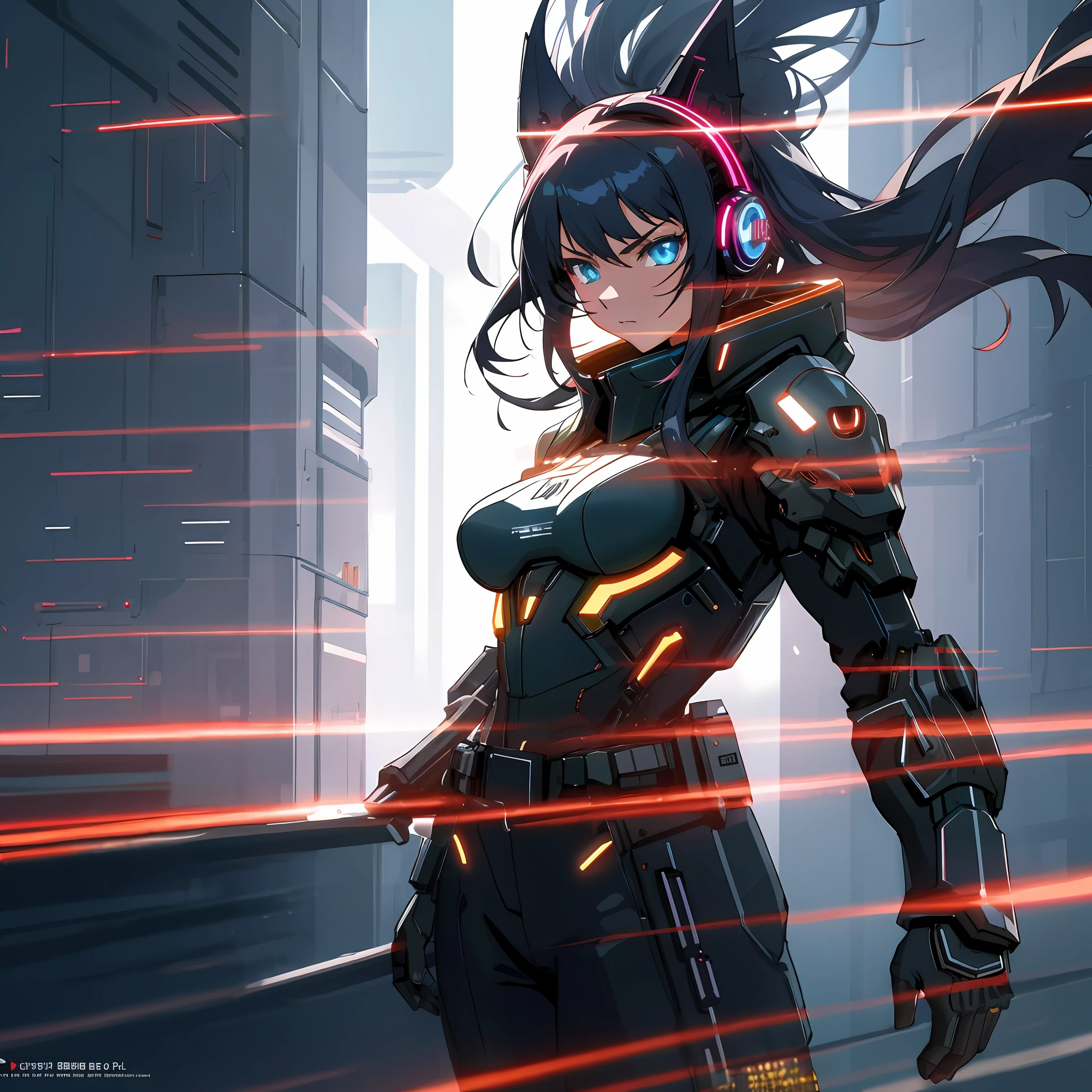 ((Beautiful One Woman)), 20 years old, very sexy body, breasts looking directly at camera, sexy expression.8k,3d,anime character with long hair and blue eyes in futuristic city at night,rainbow take, futuristic black jacket, digital cyberpunk anime art, bad anime 8k, best anime 4k konachan wallpapers, anime style 4k, Digital Cyberpunk - Anime Art, Anime Art Wallpapers 8k, Anime Wallpapers 4K, Anime Wallpapers 4K, Anime Art Wallpapers 4K, Anime Cyberpunk Art, Top Quality Digital Art, Full Body Close Up Shots, Stunning Art, With Futuristic Glowing Guns, Quick Movements, Realistic Detailed Depiction Backgrounds, Tremendously Detailed Precise and Metal Costumes and Backgrounds, Extremely detailed mechanical costumes and backgrounds, extremely detailed shiny costumes and backgrounds, costumes and backgrounds and eyes with detailed patterns, futuristic monitor installed in the background, chasing, upward eyes, dissatisfied expression, frustration, mechanical glowing cyberpunk cat ears, realistic beautiful eyes, cyber headphones, angry, angry, absurd, high resolution, super detailed, (1girl: 1.3), BREAK, MANIPULATION OF LIGHT, RADIANT POWER, AURA OF COLDNESS, GLOWING ARMOR BREAK, MANIPULATION OF PHOTOS, ALTERED REALITY, FANTASTIC SCENES, DIGITAL ARTISTRY, CREATIVE EDITING, INSPIRING STORIES, IMPRESSIVE VISUAL BREAKS, KINETIC ART, INTERACTIVE INSTALLATIONS, DYNAMIC MOVEMENT, ENGINEERING INGENUITY, CAPTIVATING VISUALS,