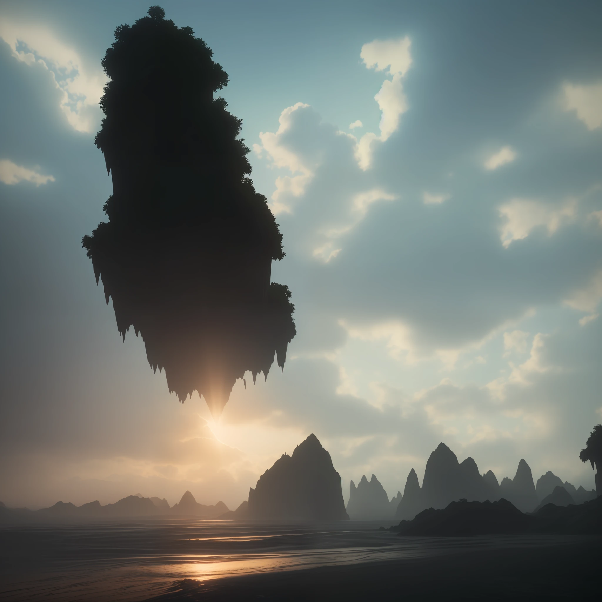 , epic rendering, octane, atmosphere, particles, soft volumetric lights, (backlit:1.3), (cinematic:1.3), intricate details