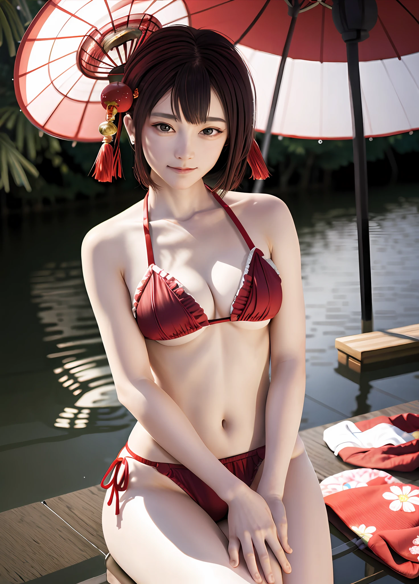 Women, Oiran Soft Focus, Bikini, Realistic, Edo