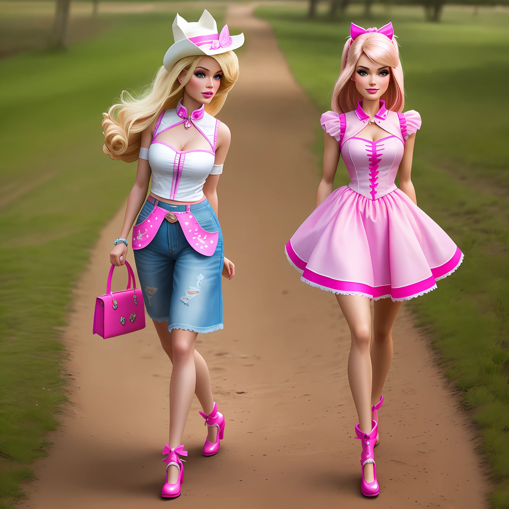 Barbie Cowgirl walking