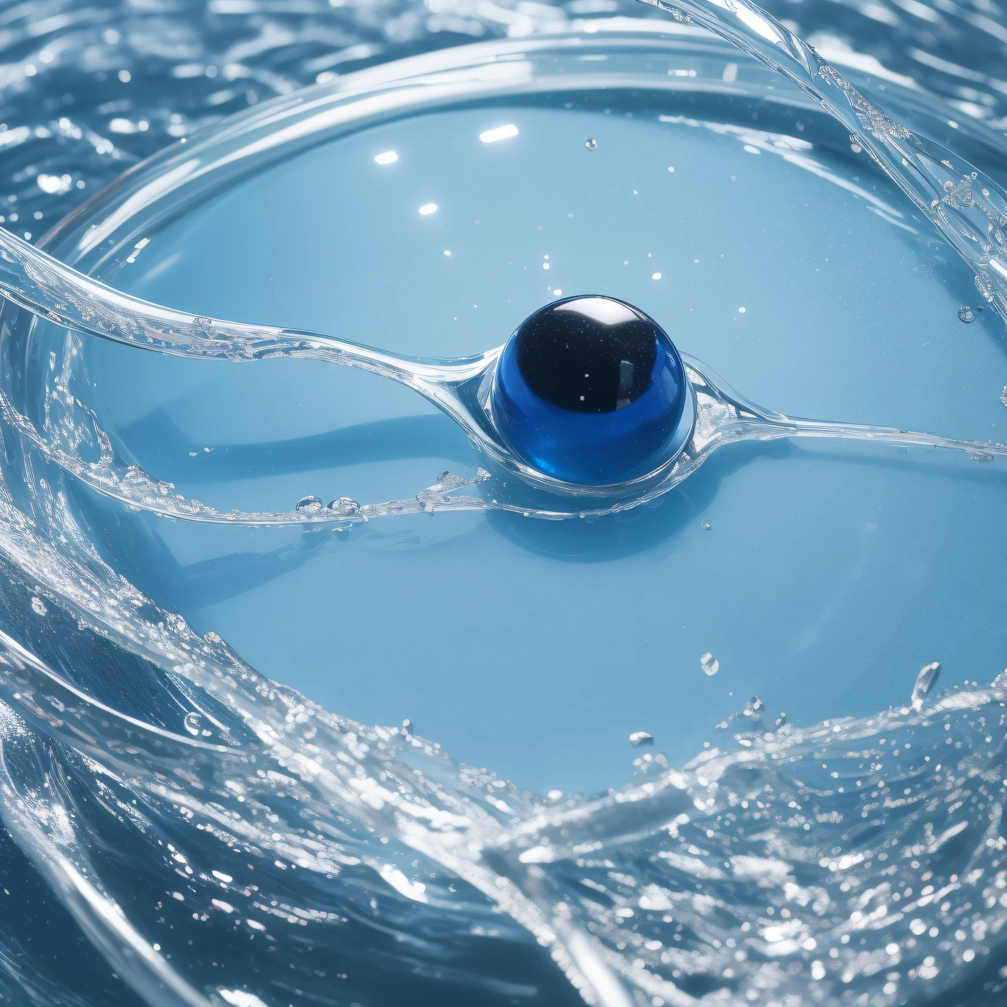 water drop, yn yang, oil