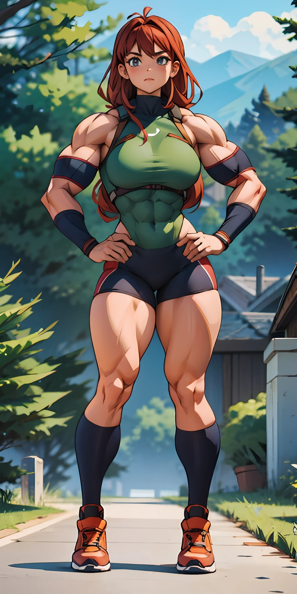 Muscular, girl, thick thighs