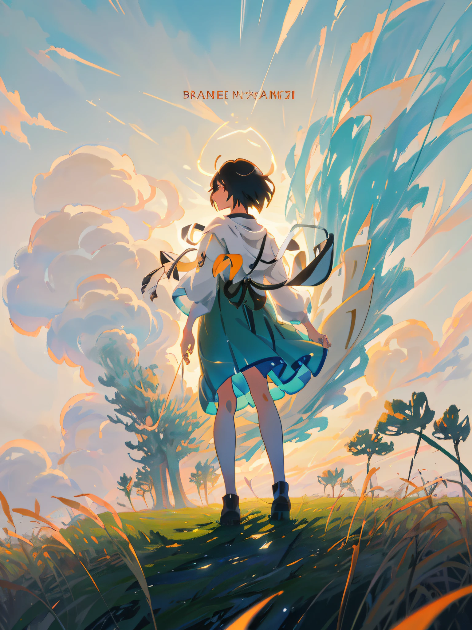 anime girl in a field of tall grass holding a kite, makoto shinkai cyril rolando, makoto shinkai art style, makoto shinkai!!, makoto shinkai!, ilya kuvshinov landscape, ( ( makoto shinkai ) ), anime art wallpaper 8 k, studio glibly makoto shinkai, style of makoto shinkai